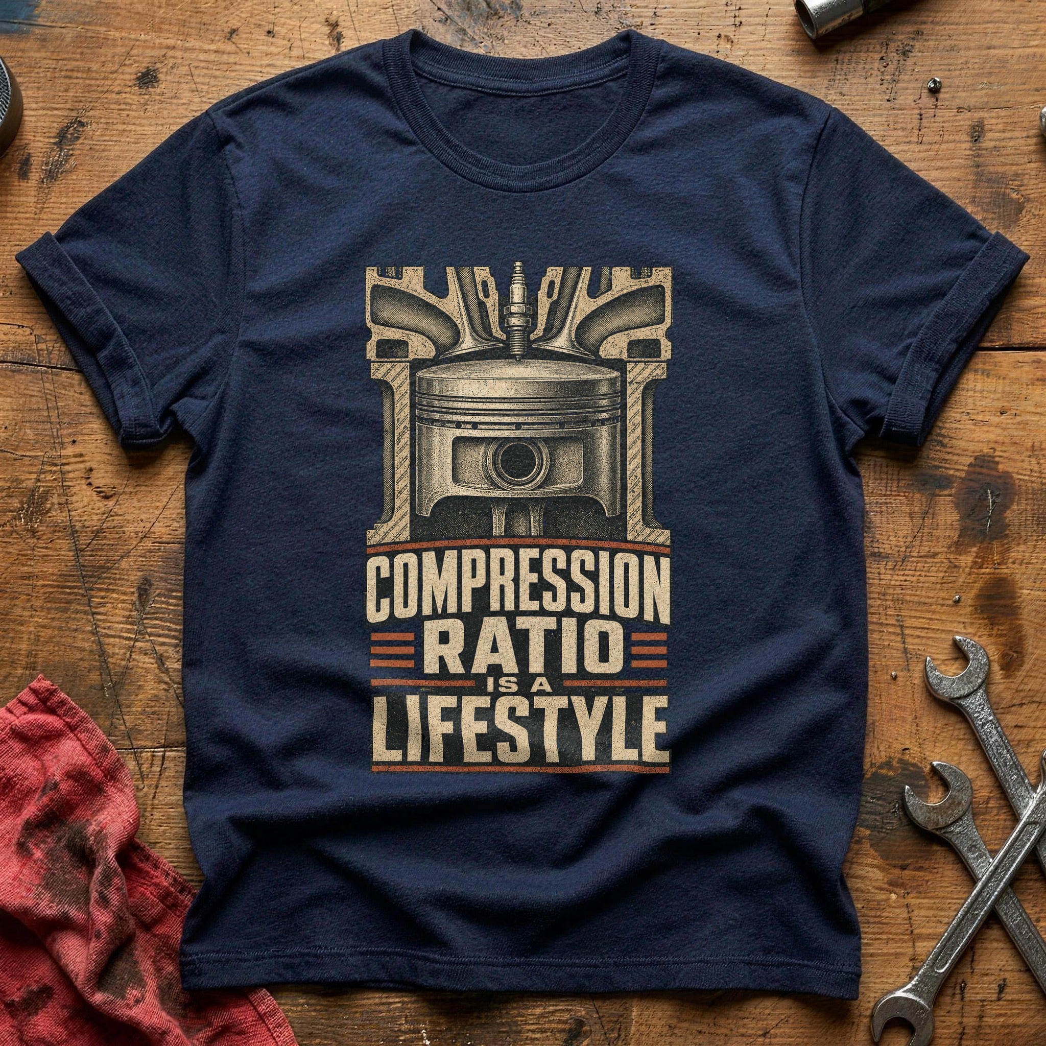 Compression Lifestyle T-Shirt - Navy
