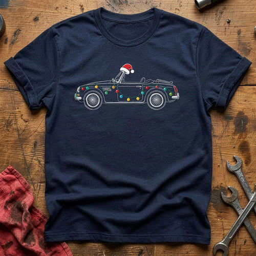 Convertible Christmas Lights 87 T-Shirt - Navy