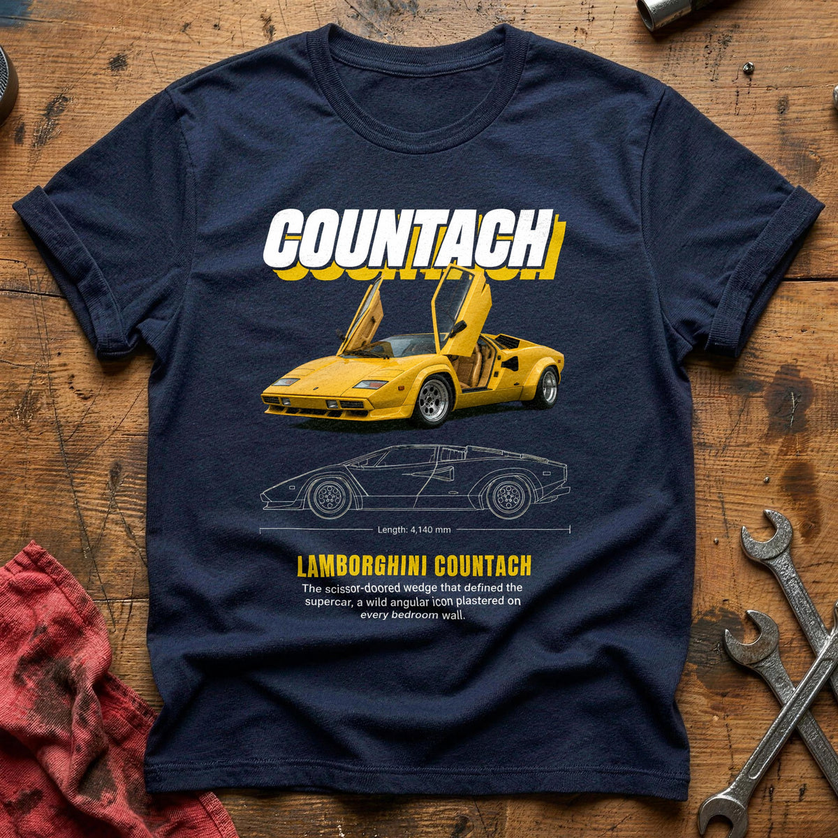 Countach 26 T-Shirt - Navy