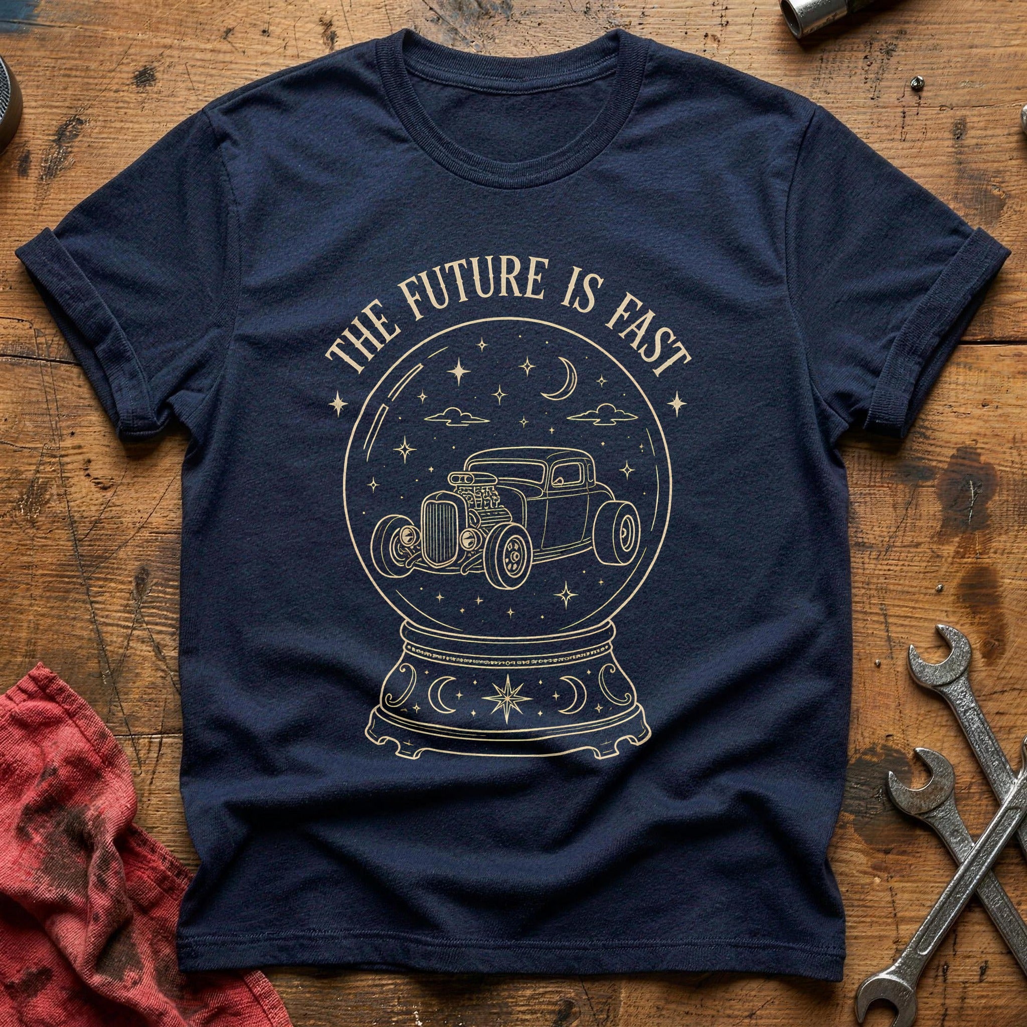 Crystal Ball Future Fast 39 T-Shirt - Navy