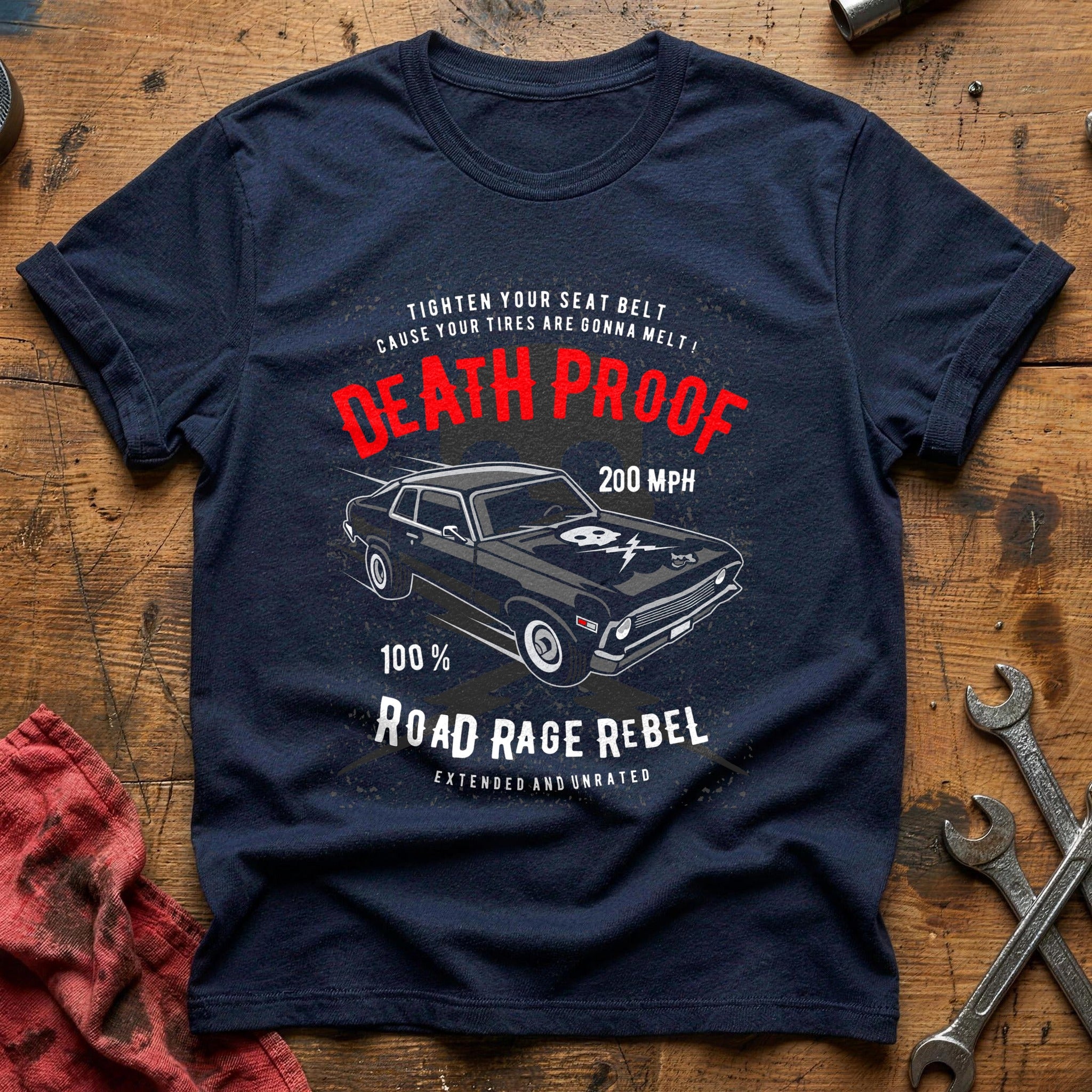 Death proof road rage T-Shirt - Navy