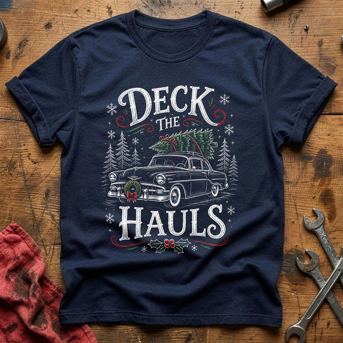 Deck The Hauls 40 T-Shirt - Navy