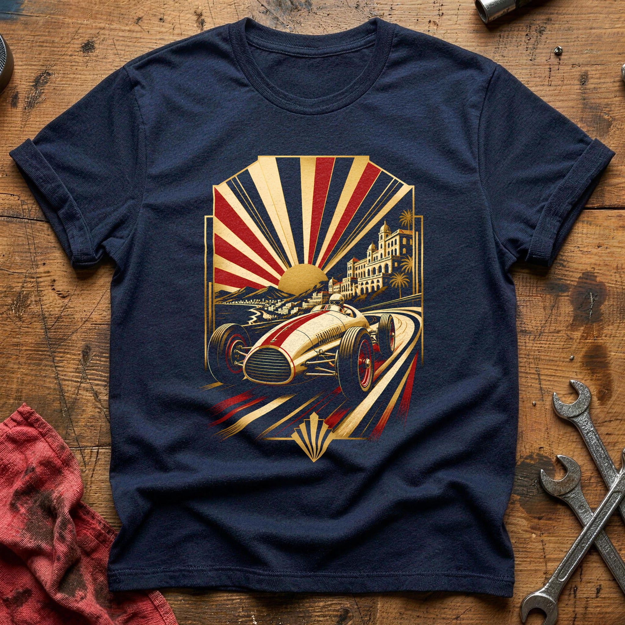 Deco Racer 90 T-Shirt - Navy