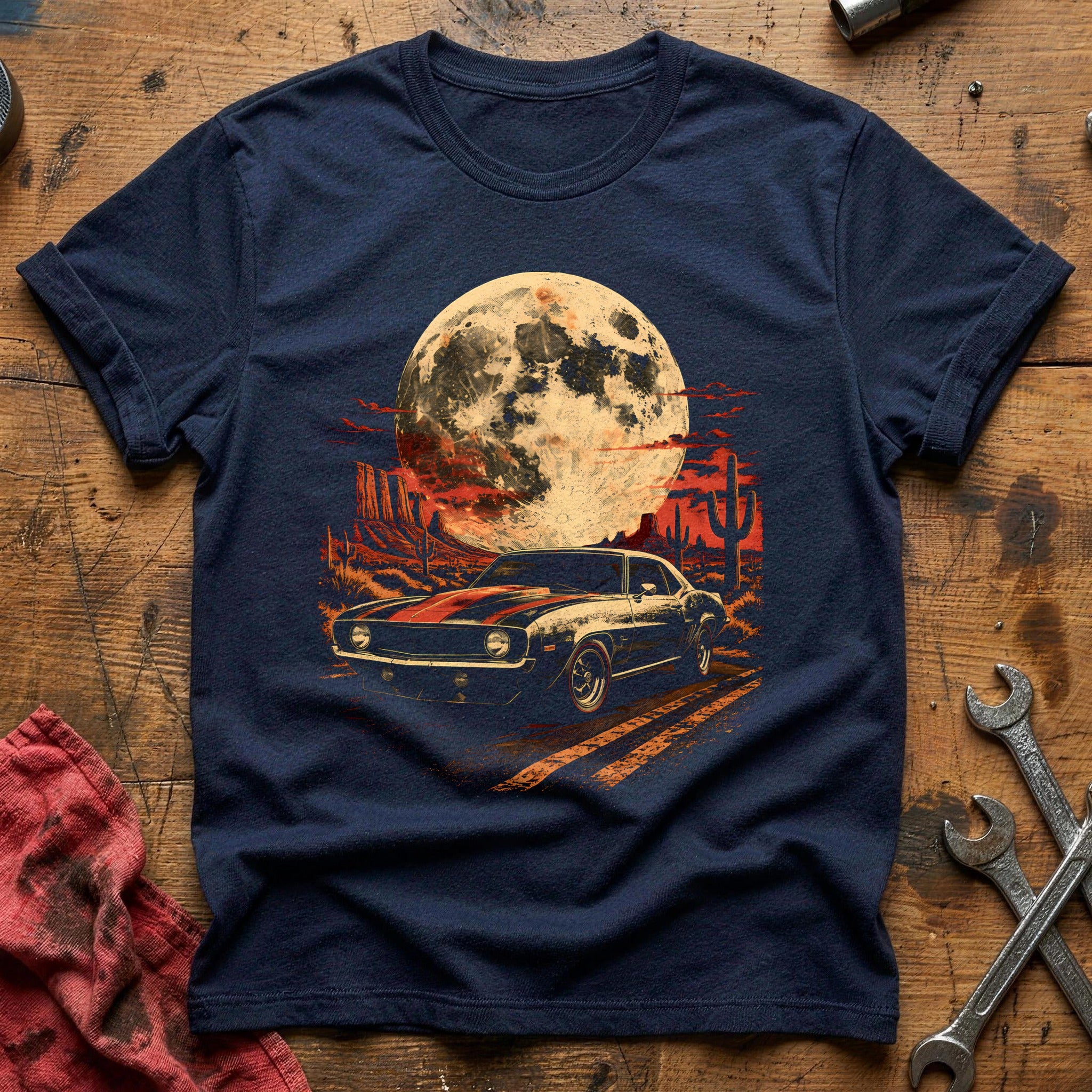 Desert Moon Cruise T-Shirt - Navy