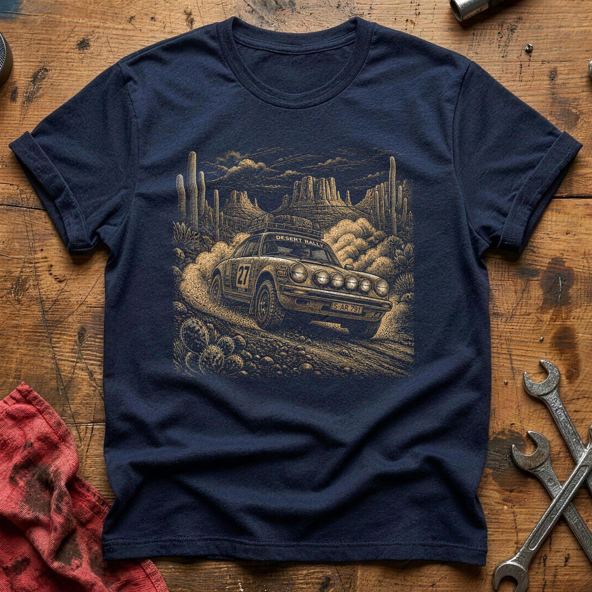 Desert Rally Legend T-Shirt - Navy