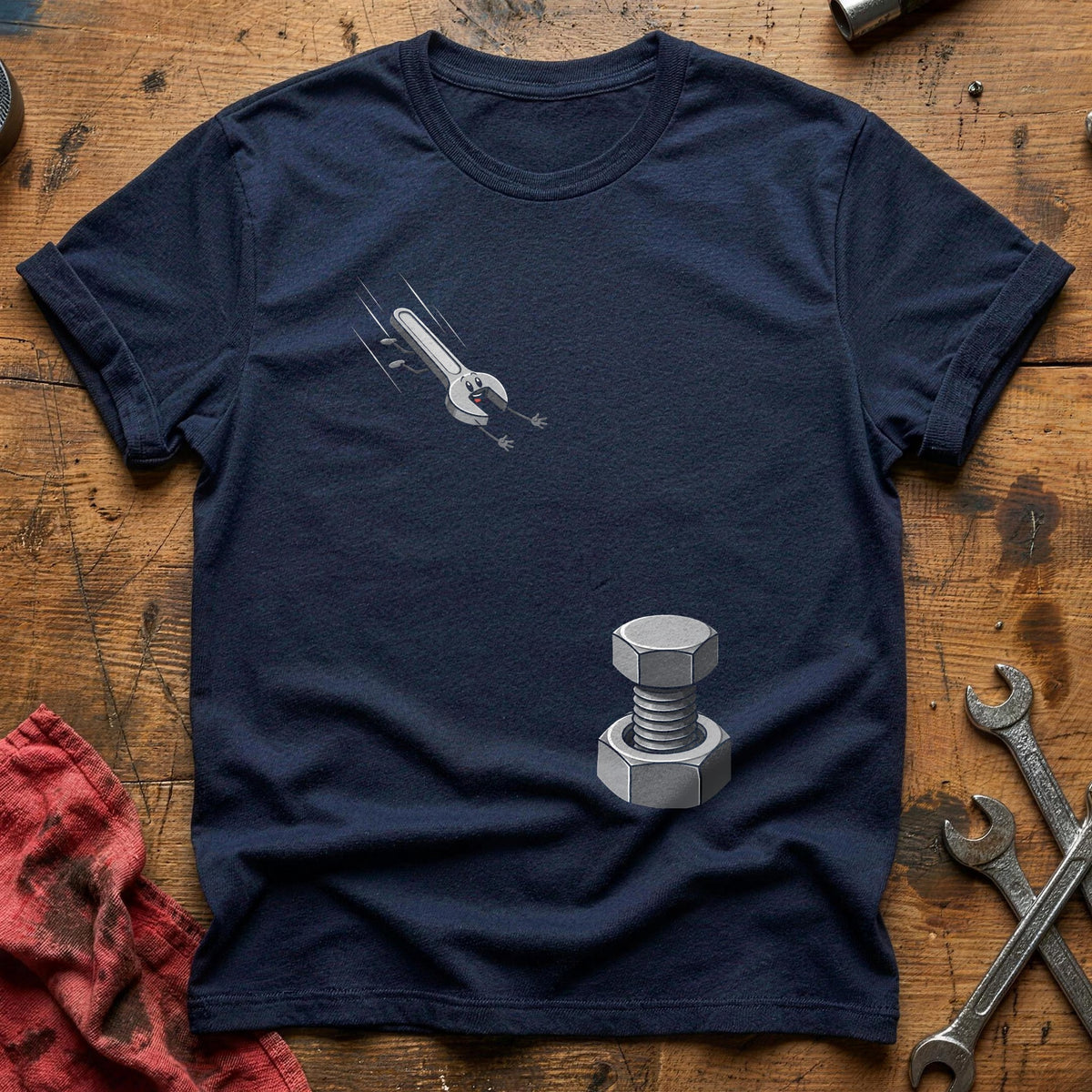 Diving Spanner Bolt 19 T-Shirt - Navy
