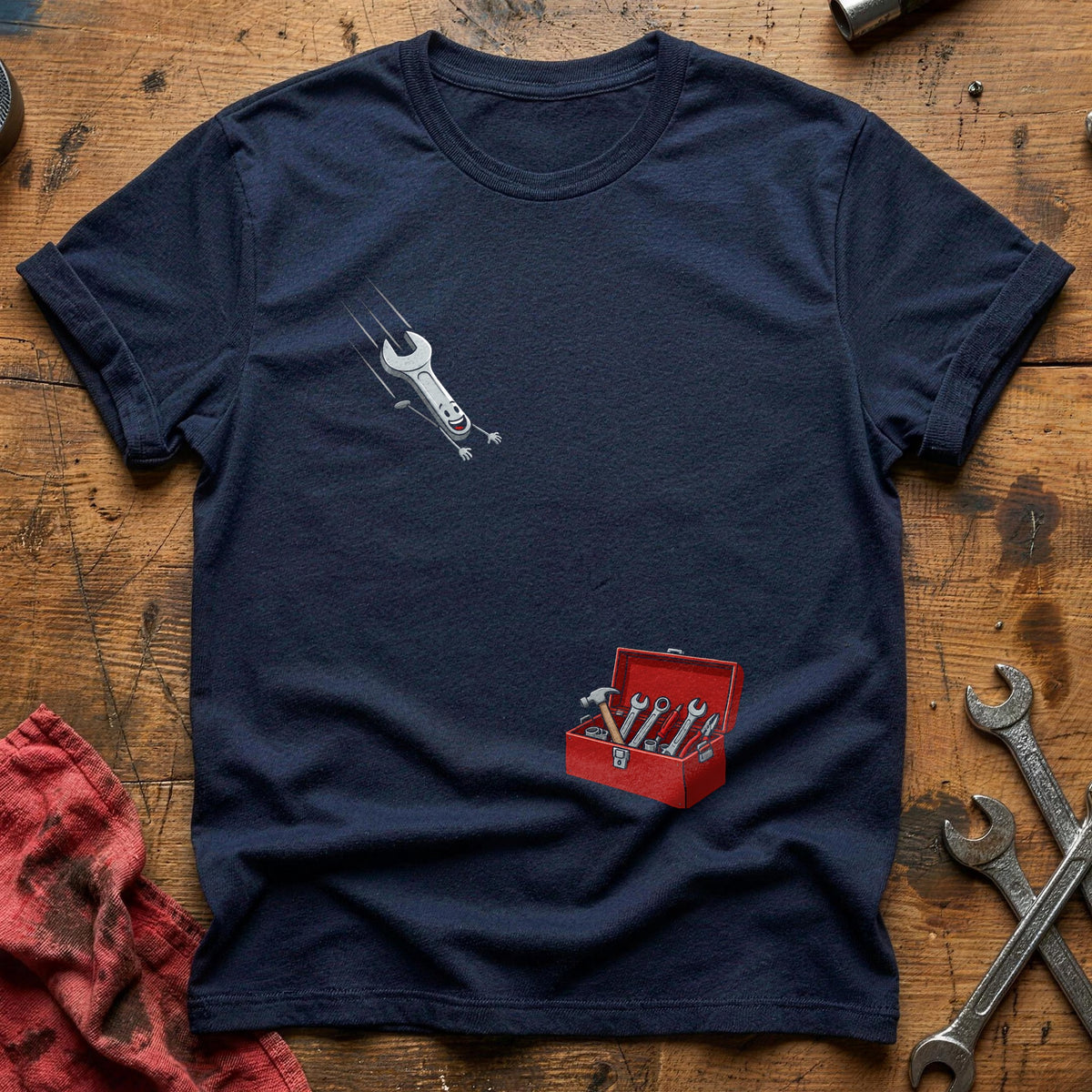 Diving Spanner Toolbox 26 T-Shirt - Navy