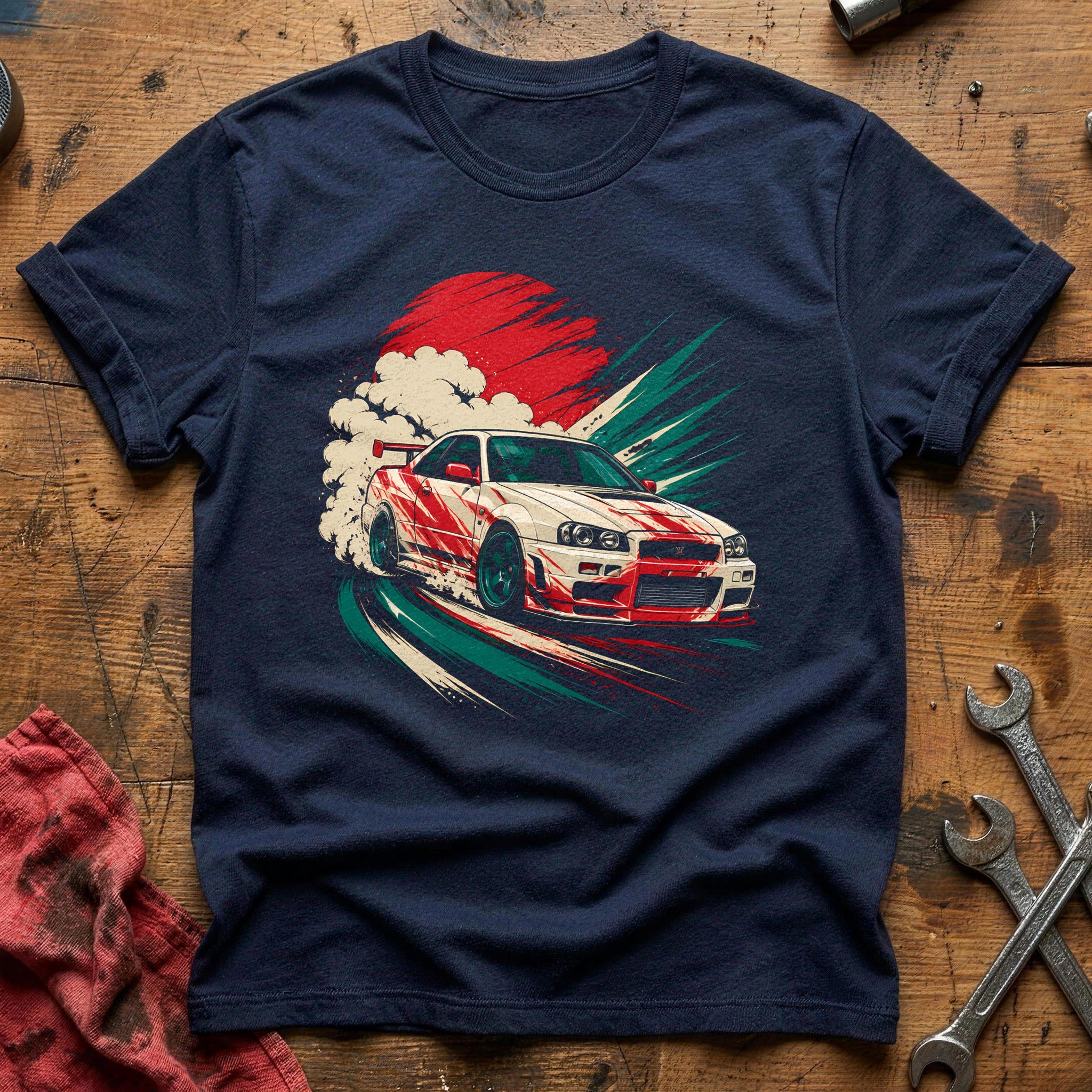Drift Smoke & Glory T-Shirt - Navy
