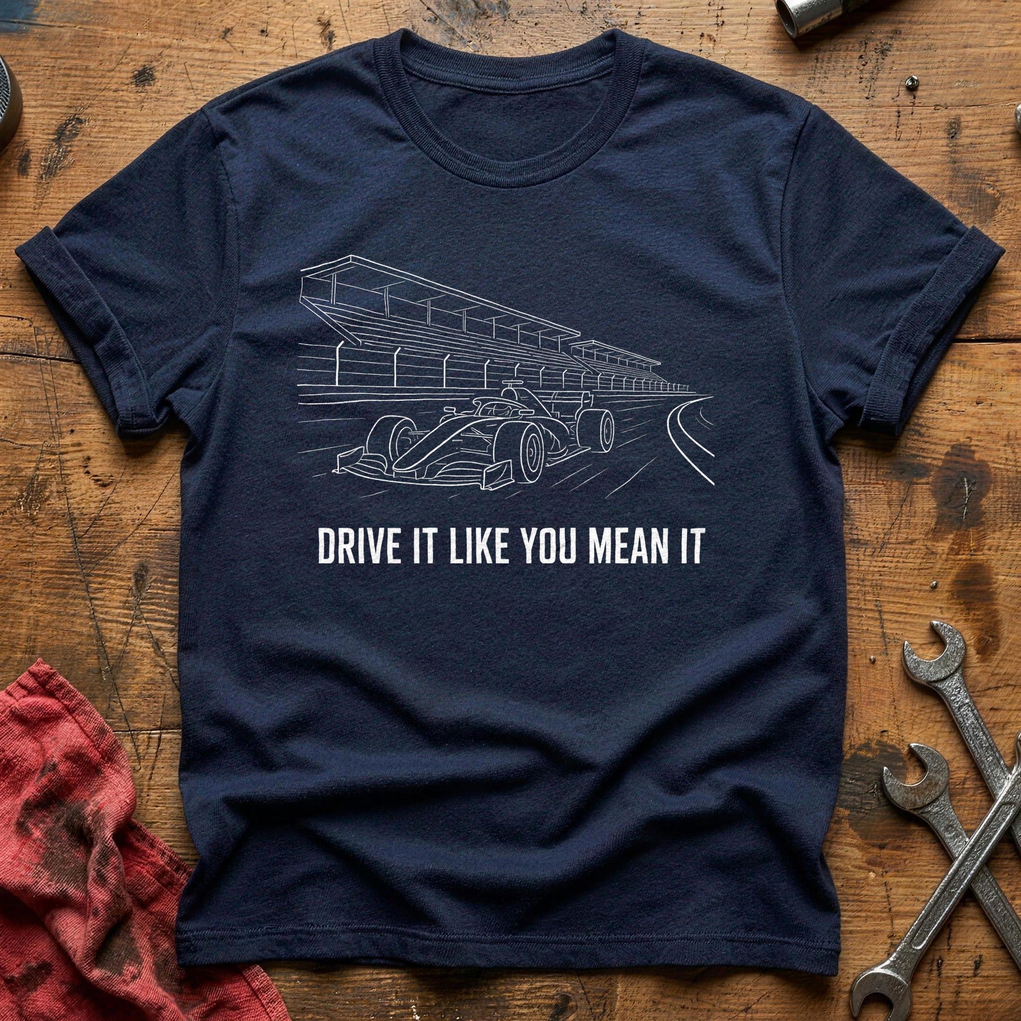 Drive It Like You Mean It 44 T-Shirt - Navy