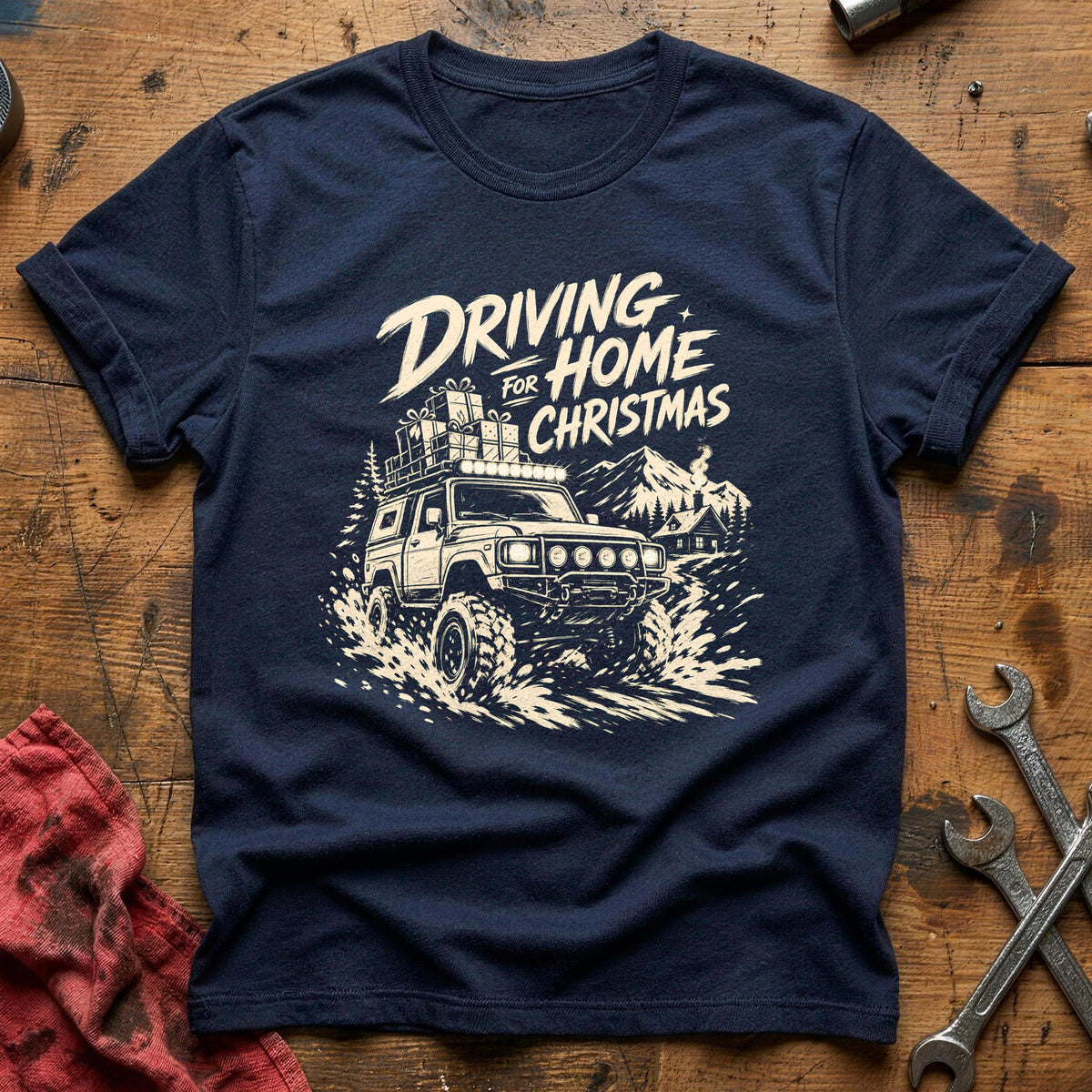 Driving Home For Christmas 1 T-Shirt - Navy