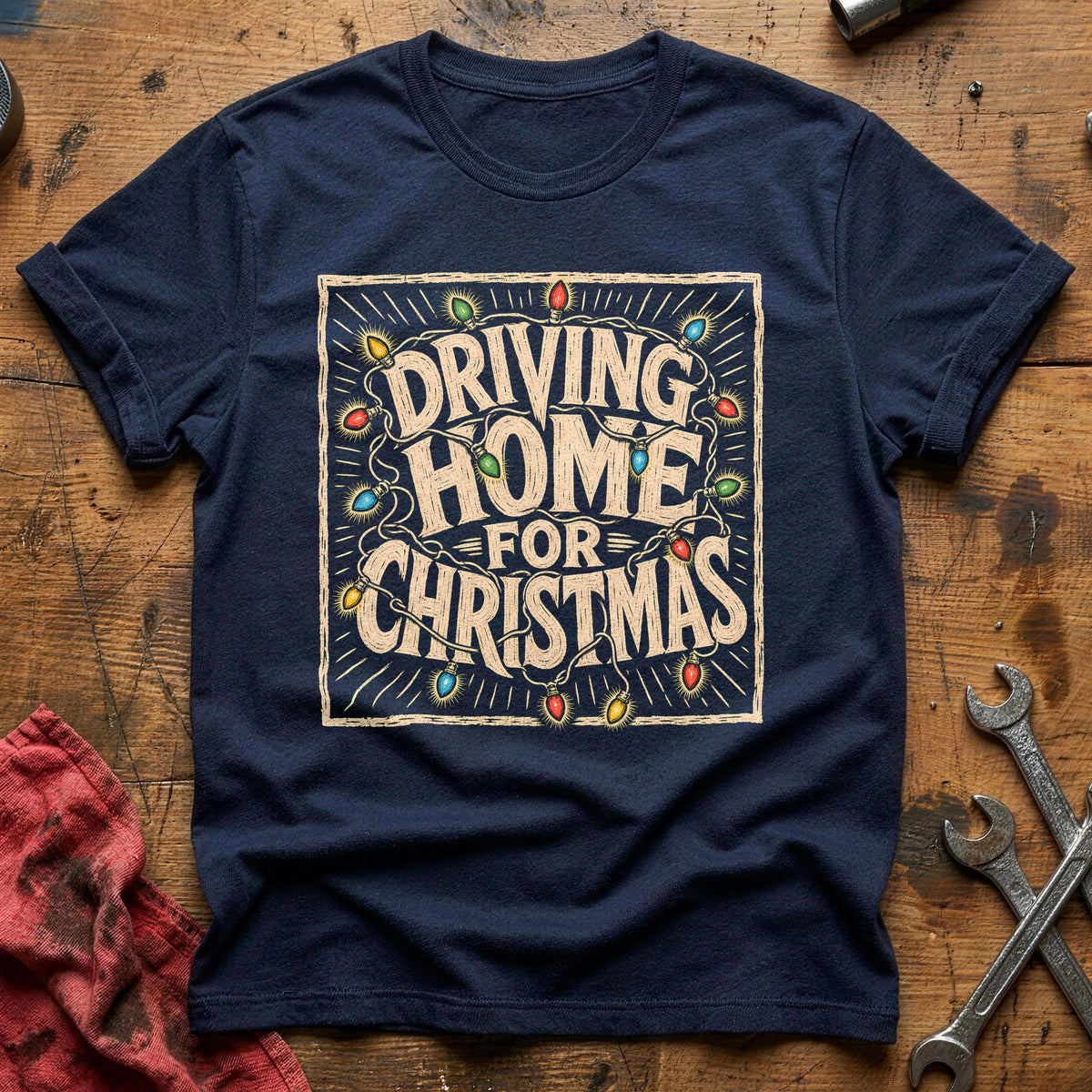 Driving Home For Christmas 11 T-Shirt - Navy