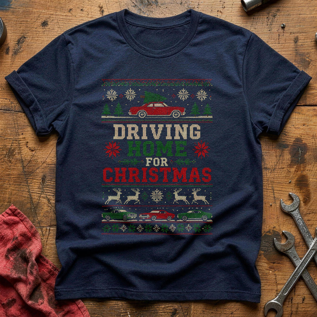 Driving Home Sweater 59 T-Shirt - Navy