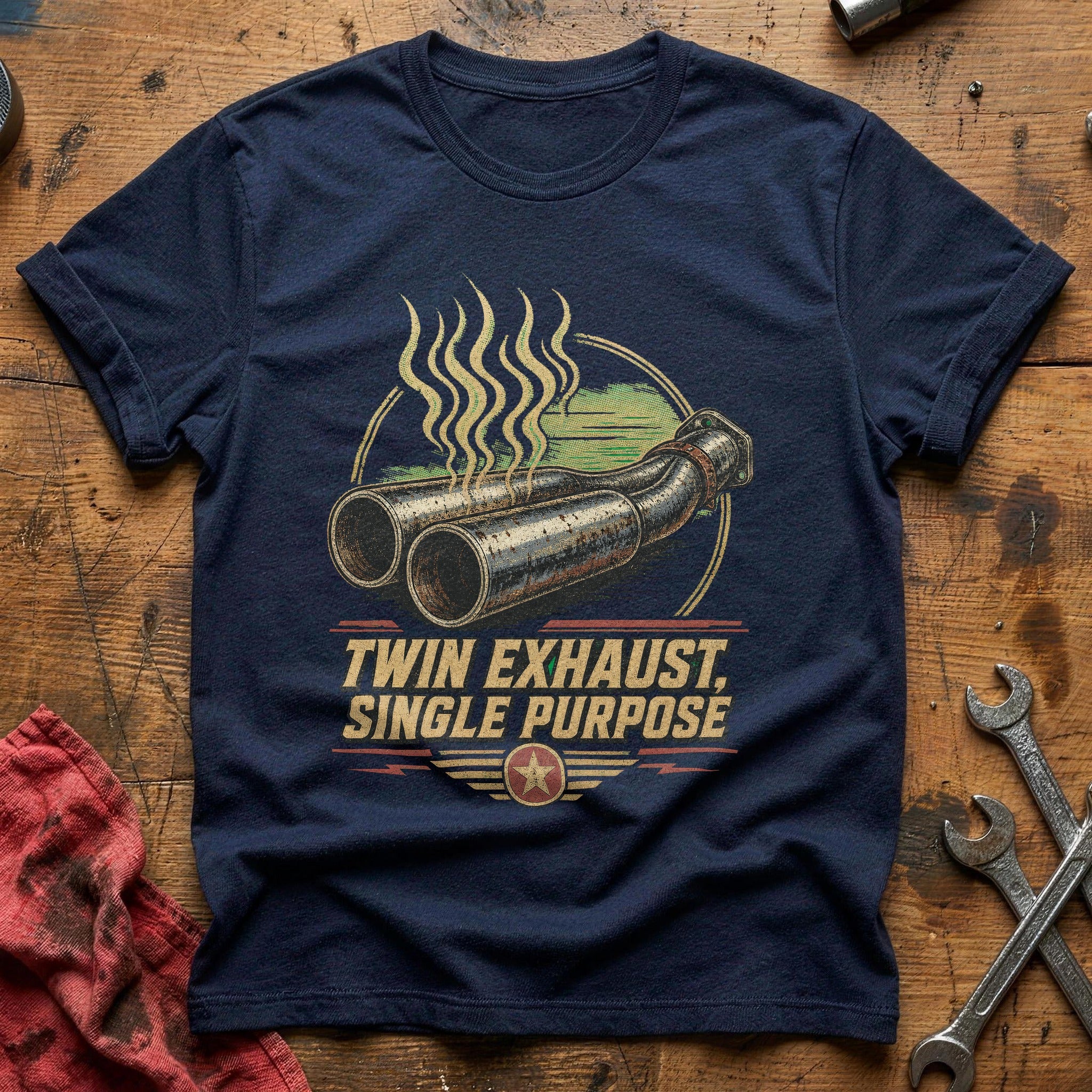Dual Purpose Thunder T-Shirt - Navy
