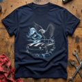 Eagle Muscle Car Moon T-Shirt - Navy