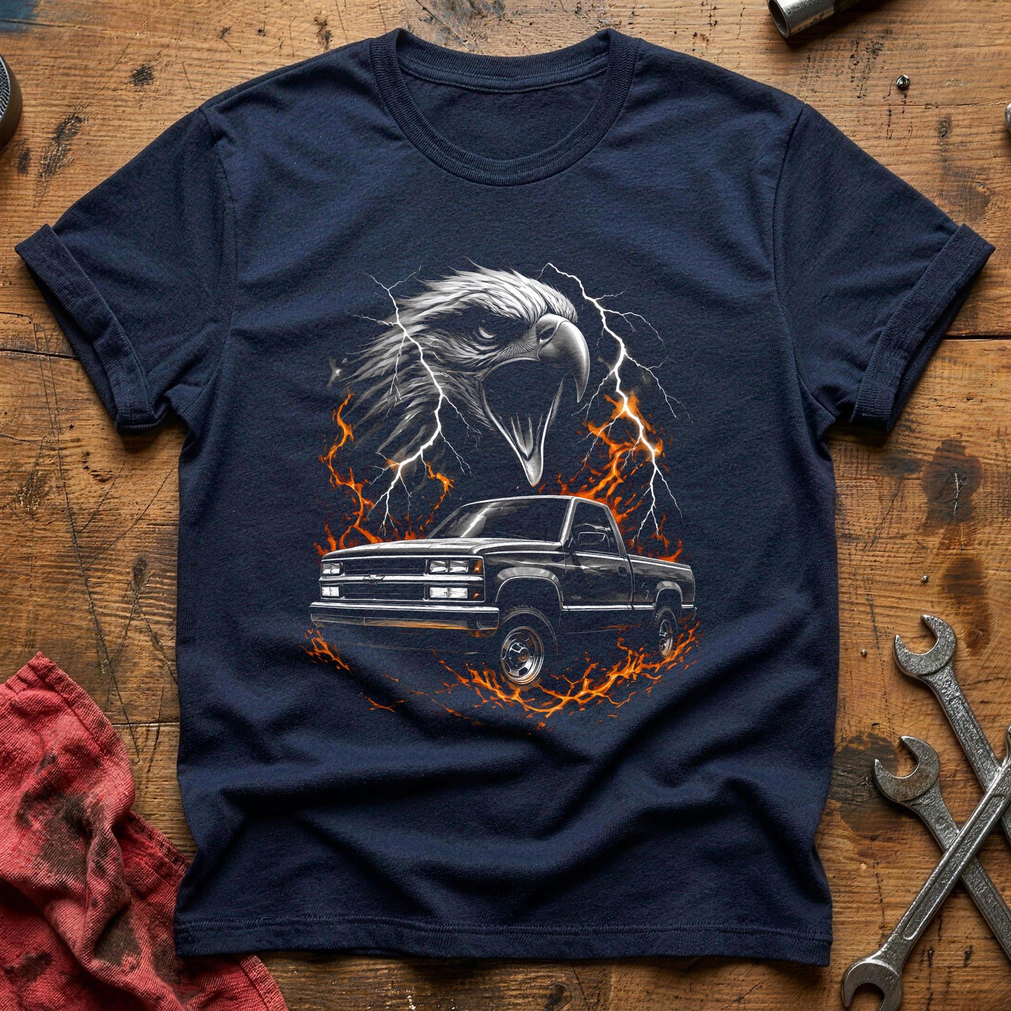Eagle Truck Lightning T-Shirt - Navy