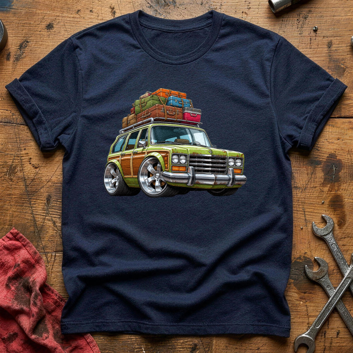 Family Wagon 71 T-Shirt - Navy