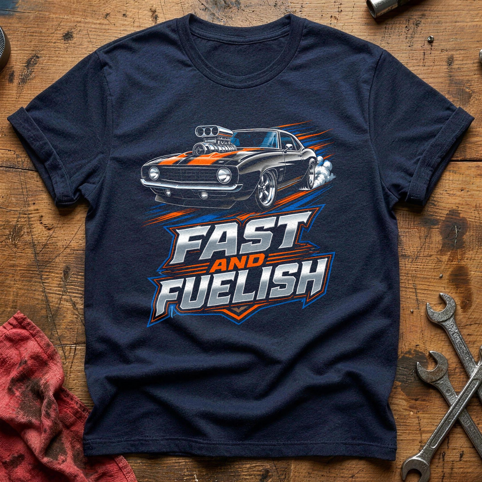 Fast And Fuelish 80 T-Shirt - Navy