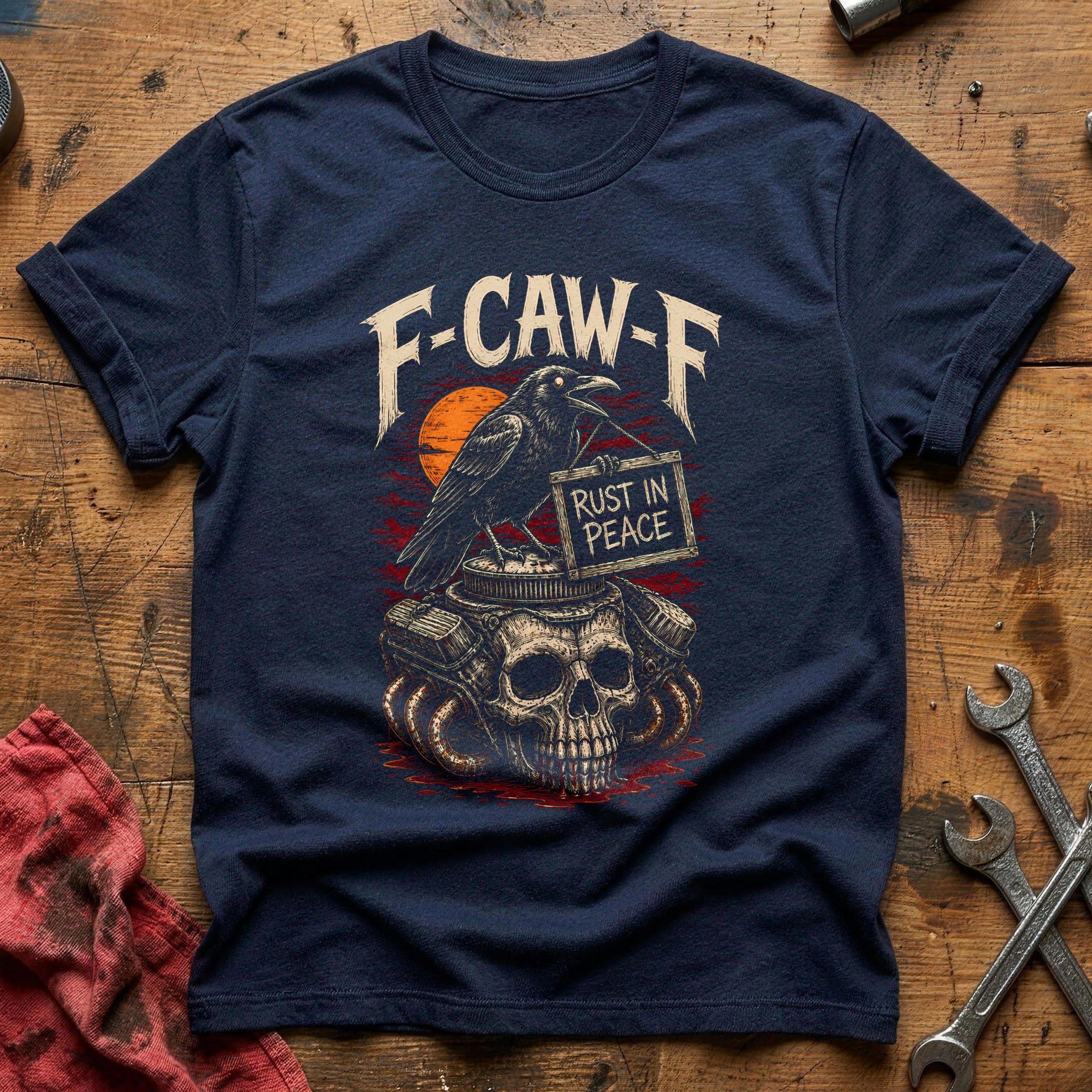 Fcawf Rust In Peace 81 T-Shirt - Navy