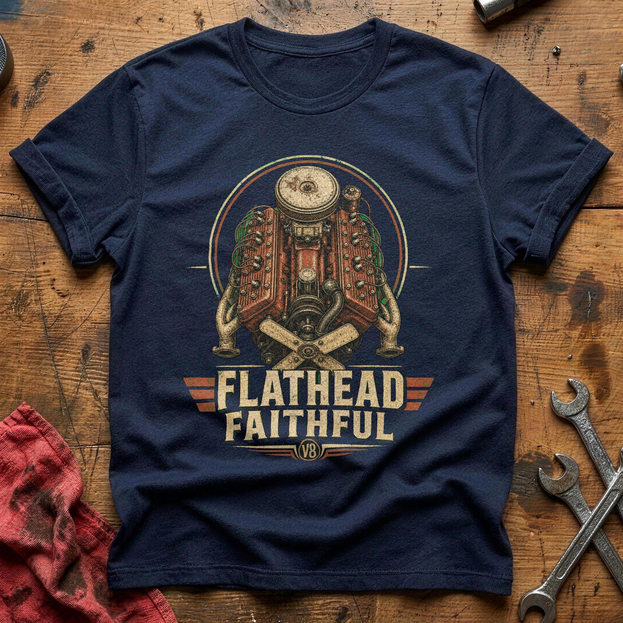 Flathead Faithful T-Shirt - Navy
