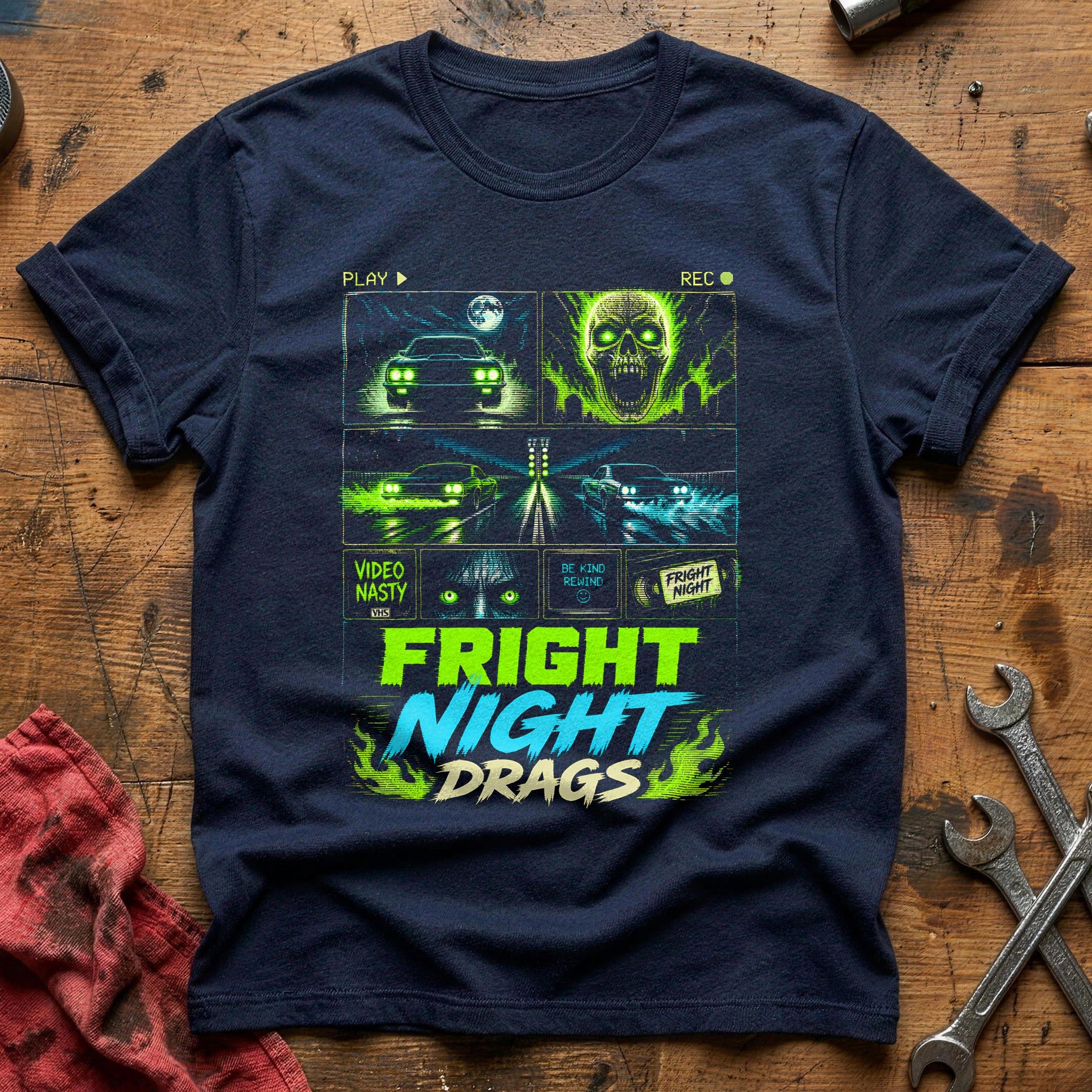 Fright Night Drags 61 T-Shirt - Navy
