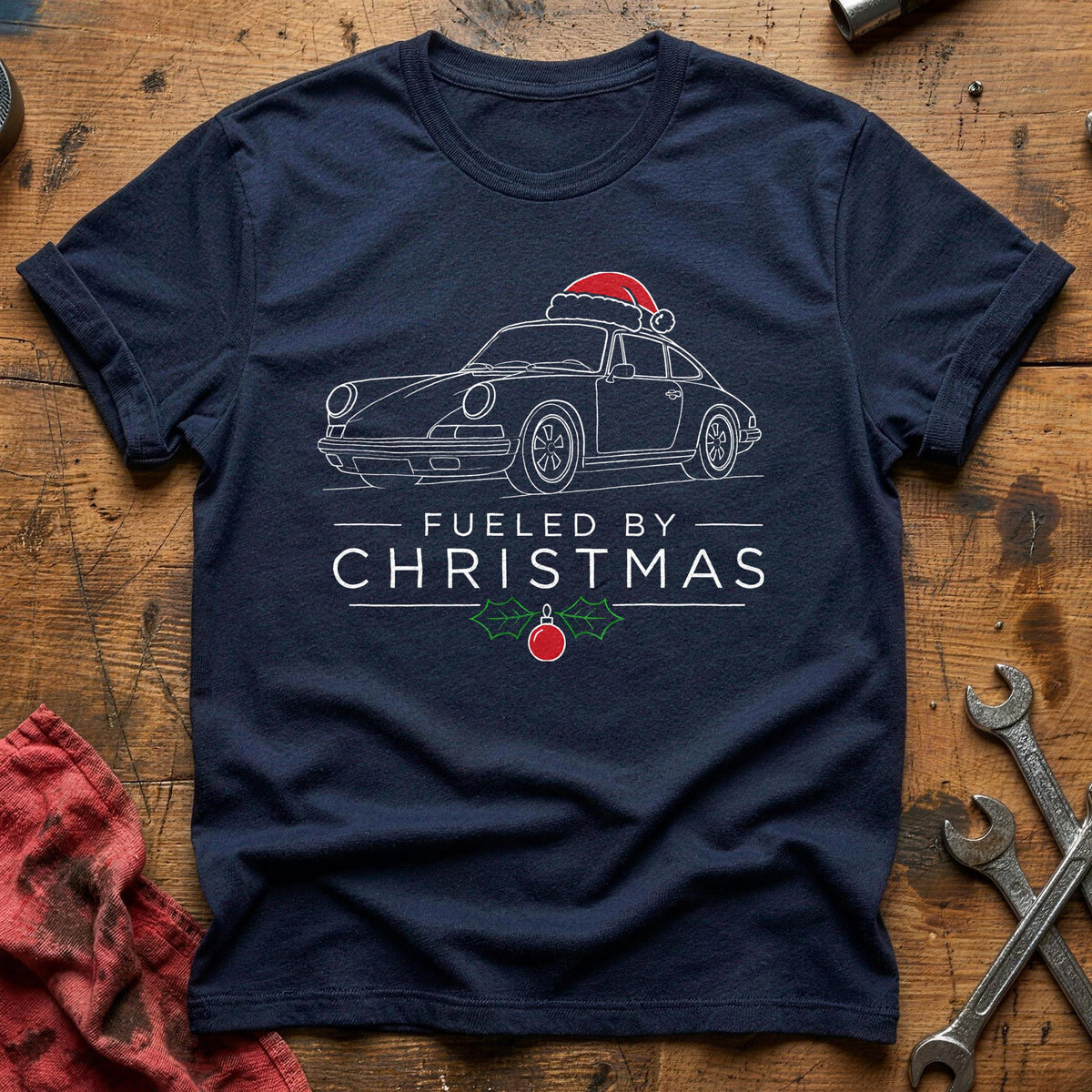 Fueled By Christmas 89 T-Shirt - Navy