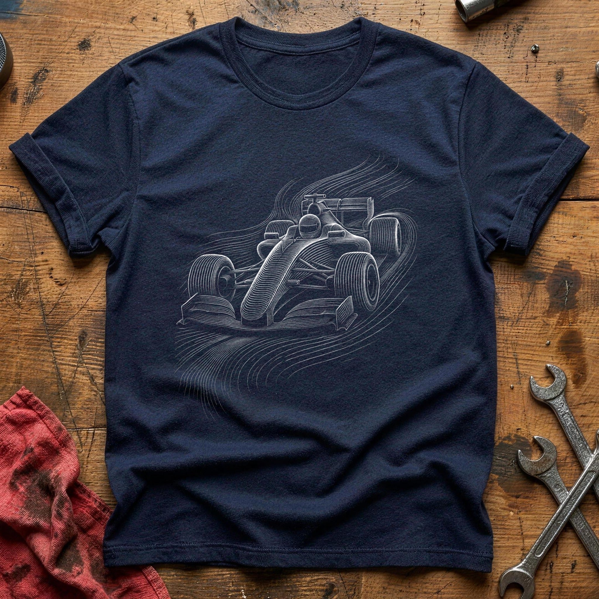 Full Throttle Sketch T-Shirt - Navy