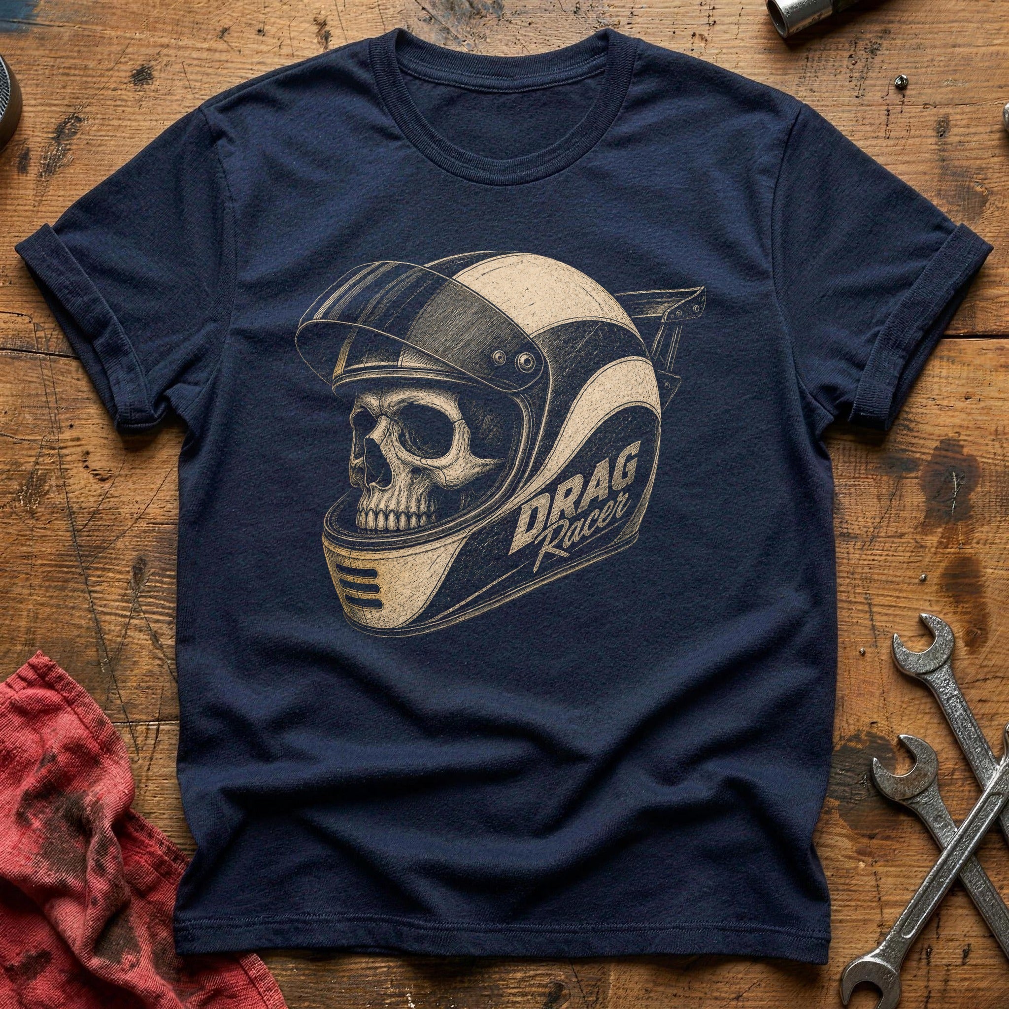 Full Throttle Skull T-Shirt - Navy