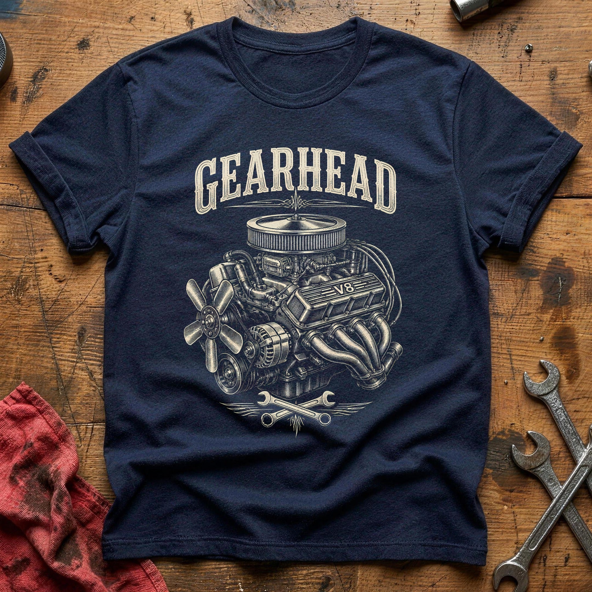 Gearhead T-Shirt - Navy
