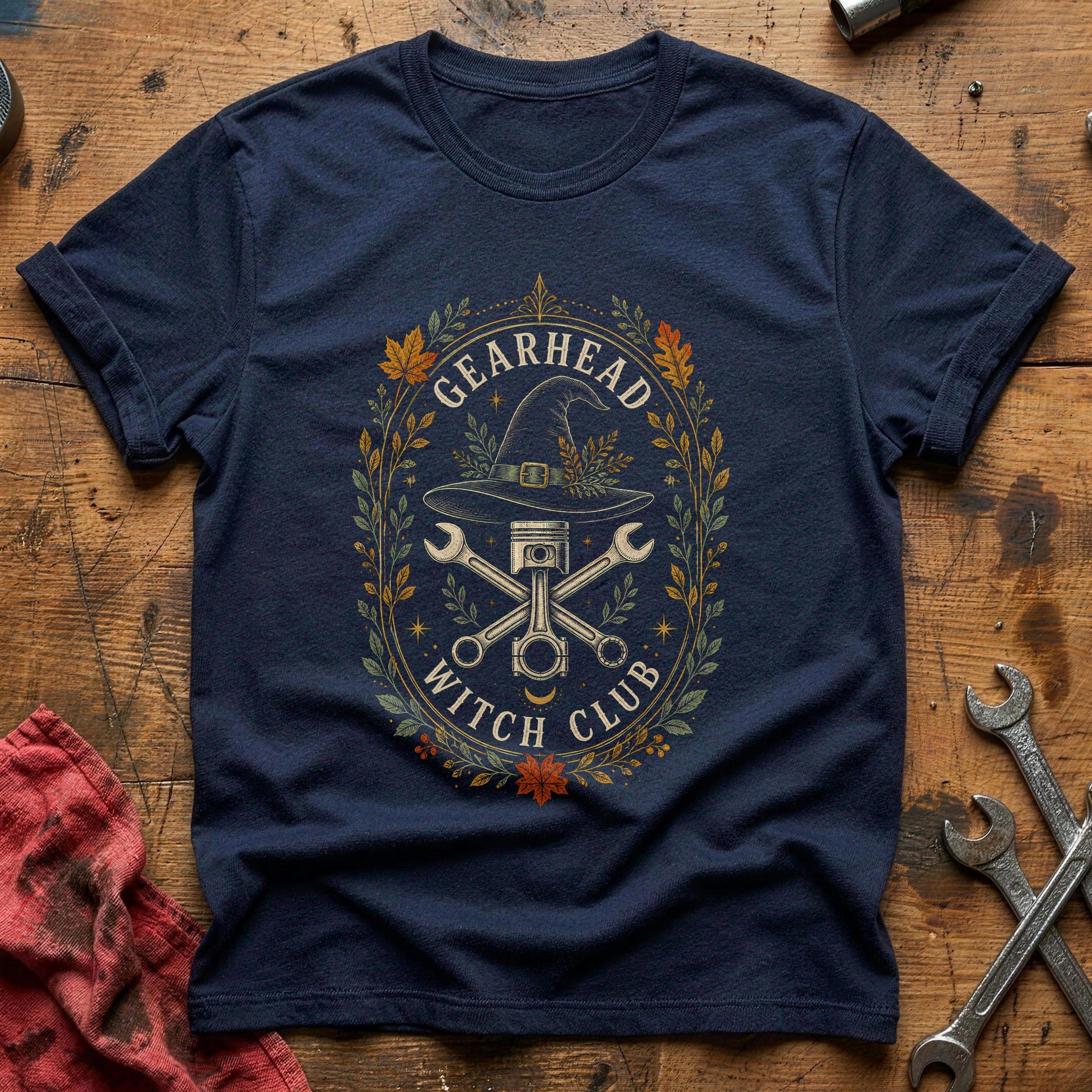 Gearhead Witch Club 43 T-Shirt - Navy