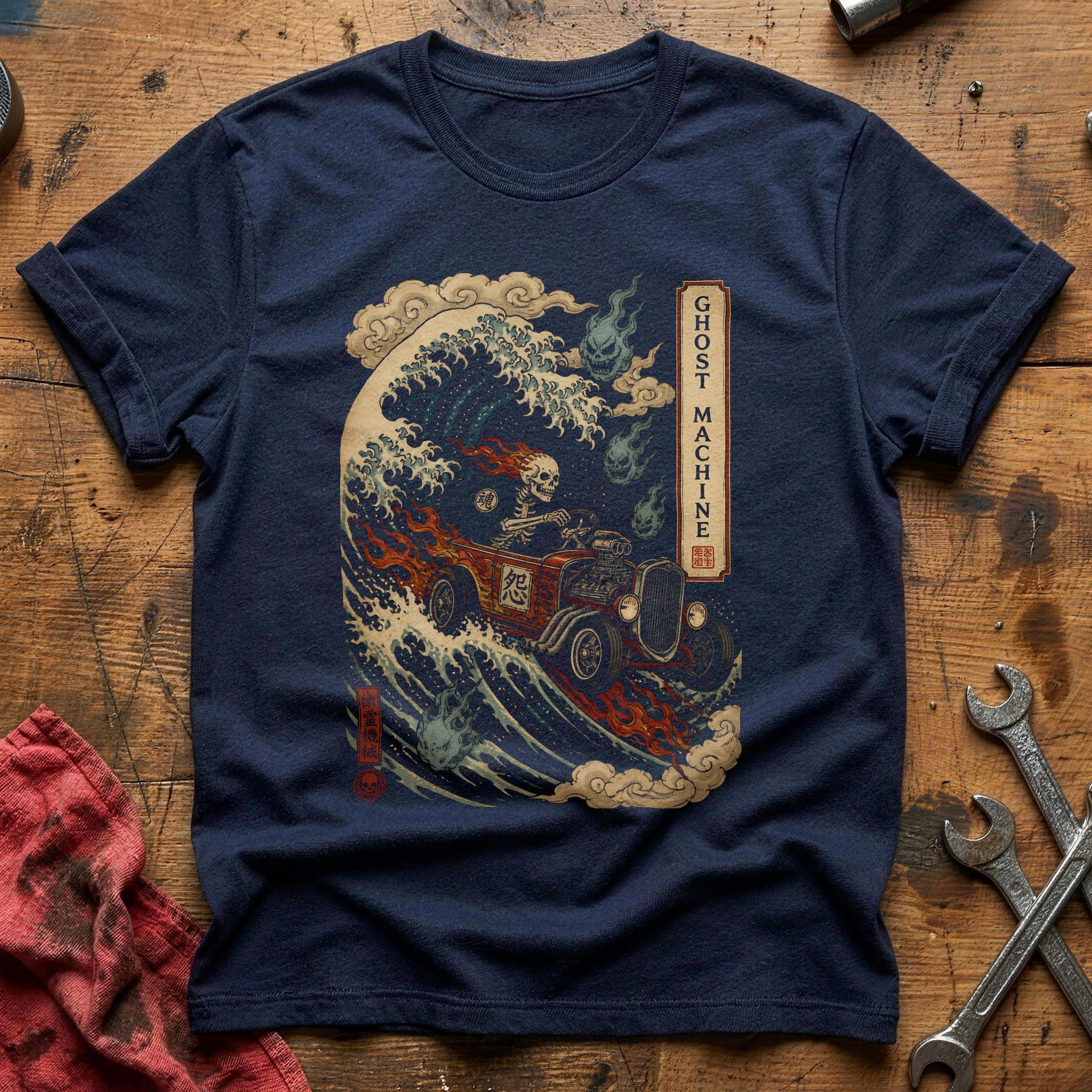 Ghost Machine 70 T-Shirt - Navy