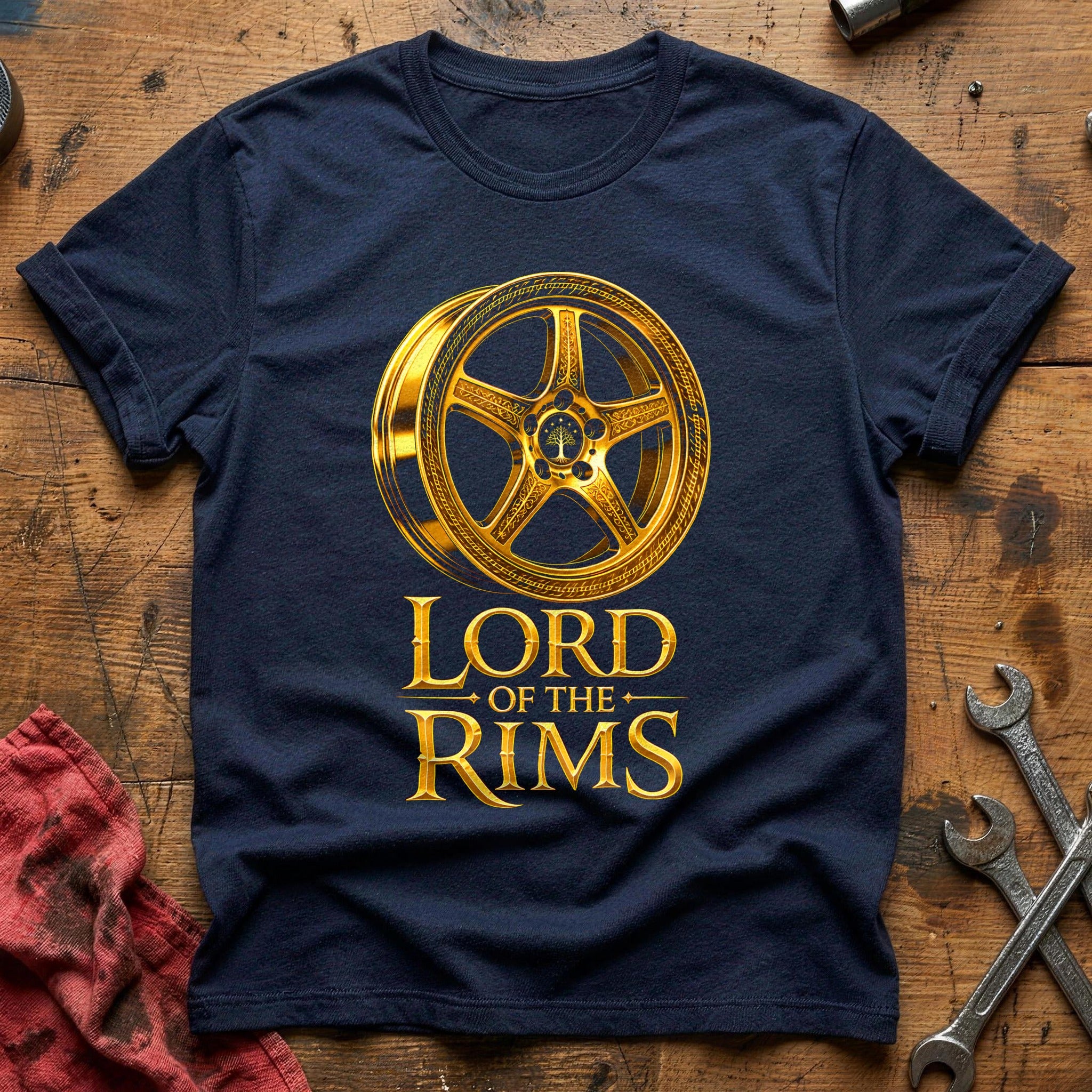 Golden Spoke Royalty T-Shirt - Navy