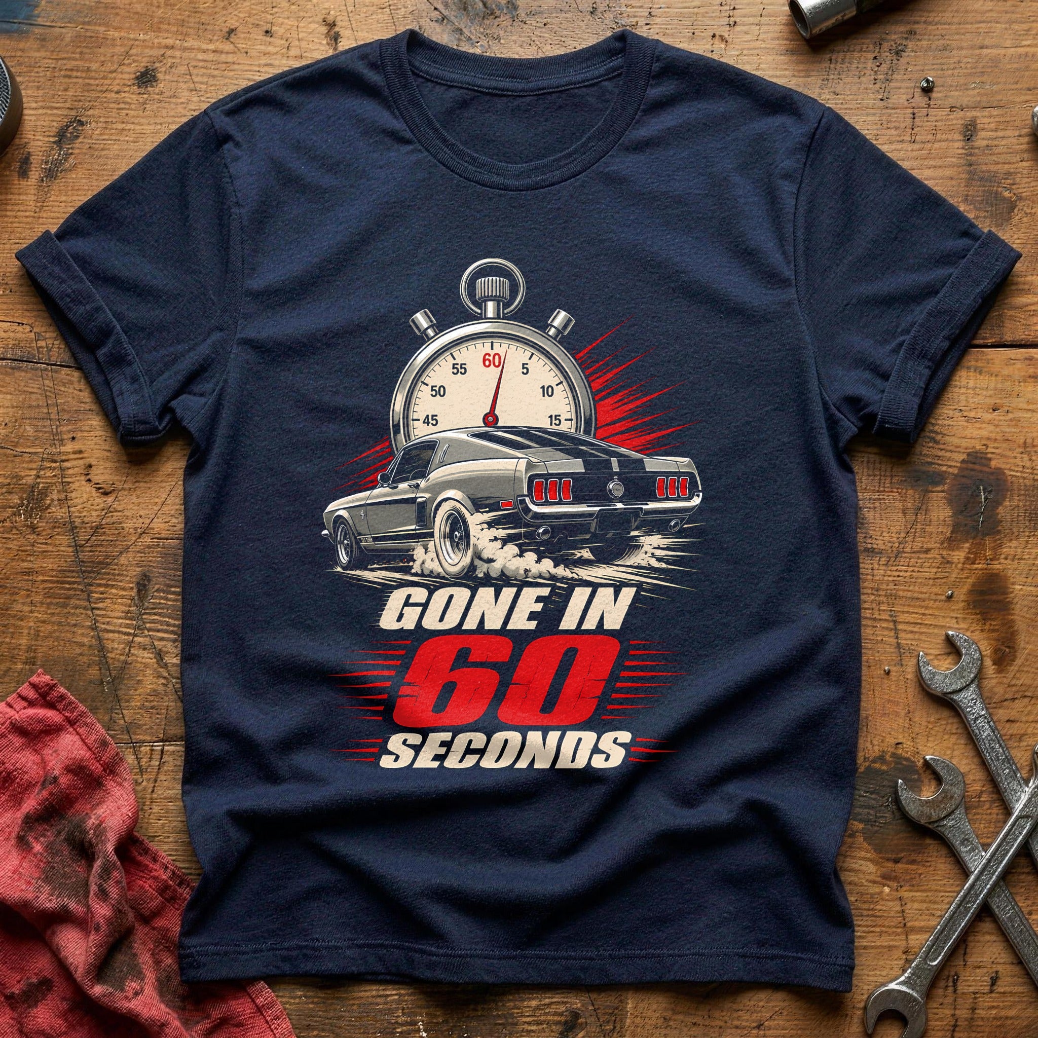 Gone In 60 Seconds 55 T-Shirt - Navy