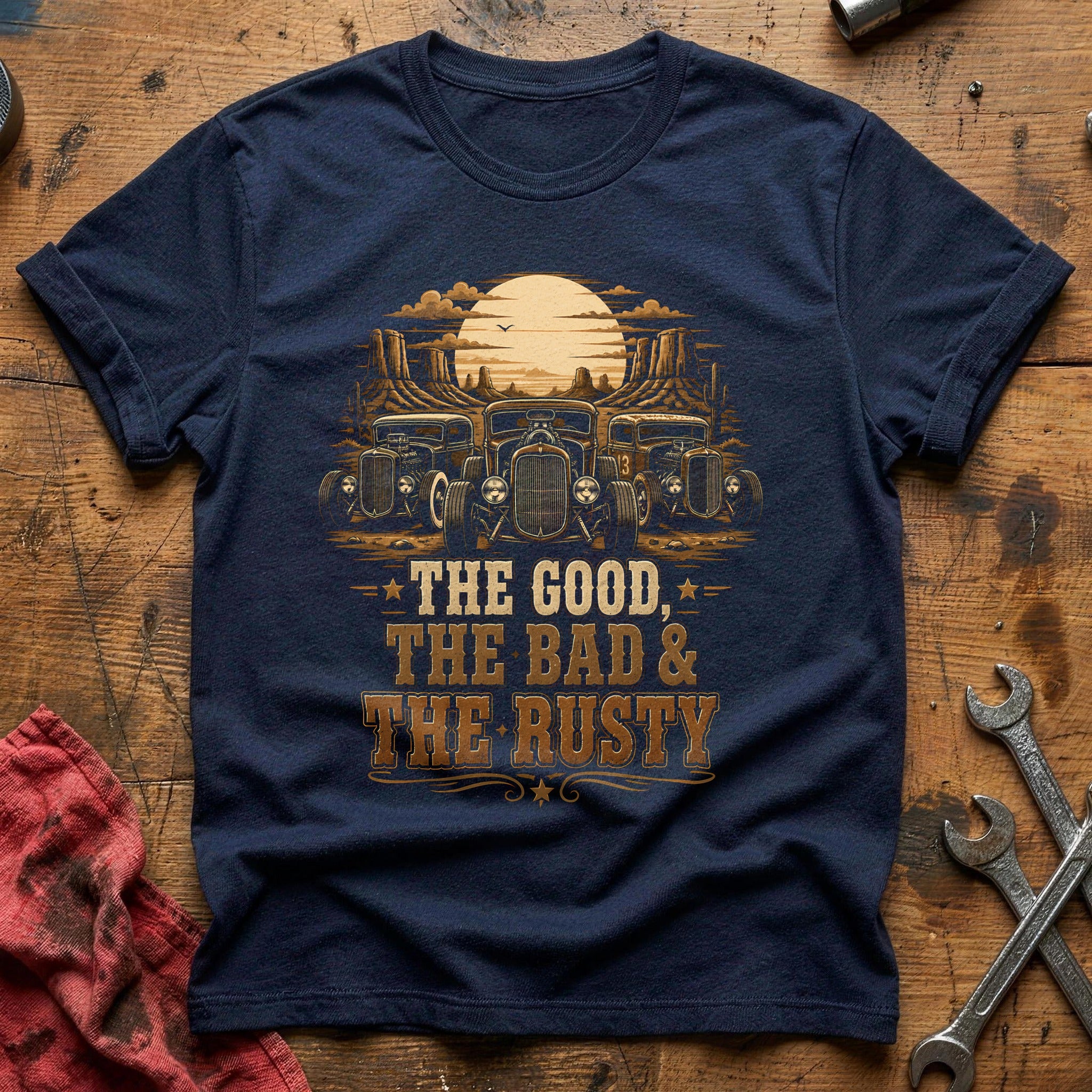 Good Bad Rusty 10 T-Shirt - Navy