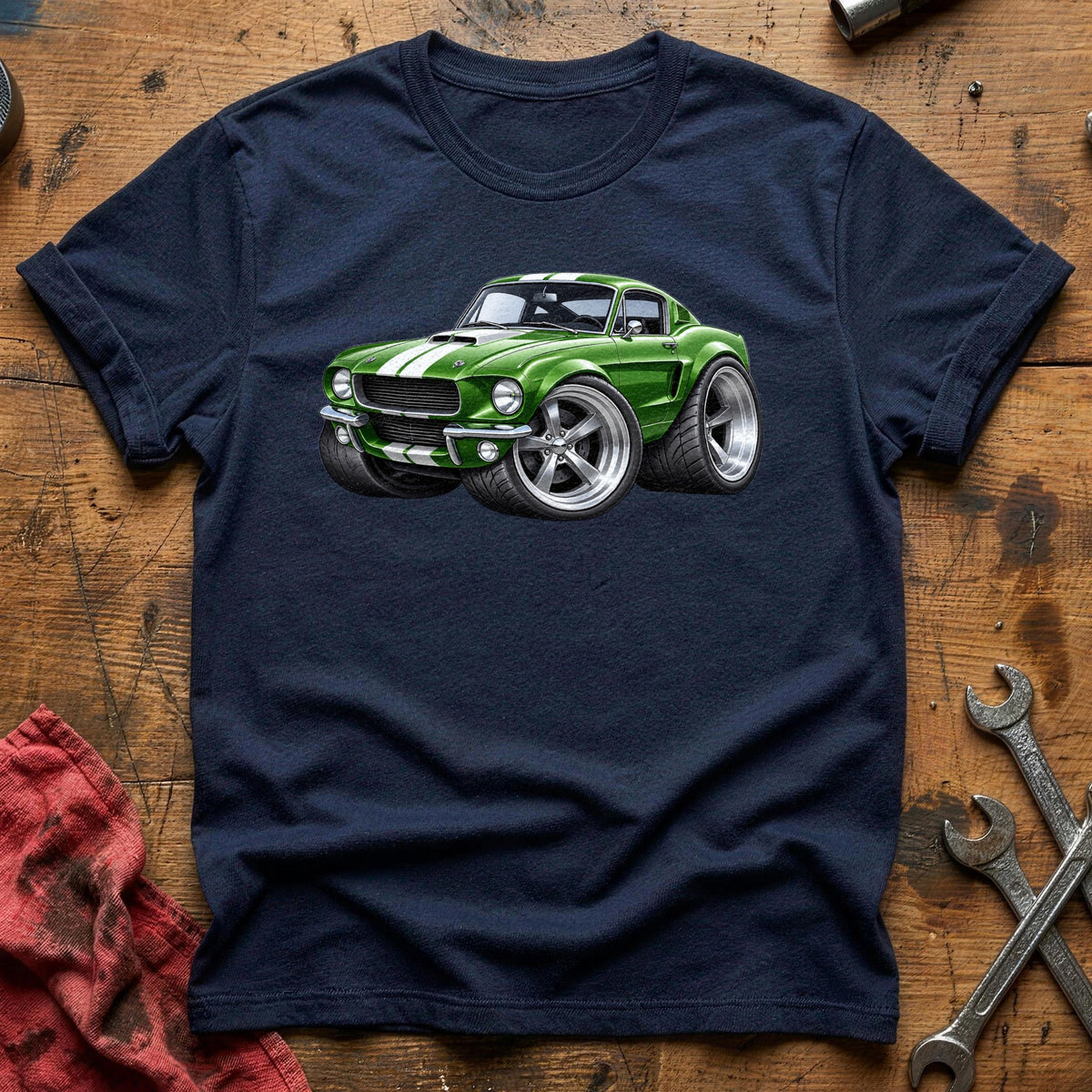 Green Fastback 94 T-Shirt - Navy