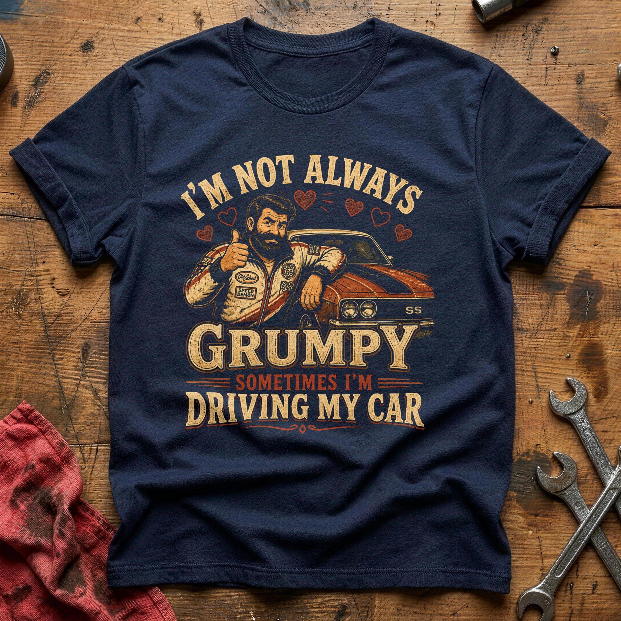 Grumpy & Gassed T-Shirt - Navy