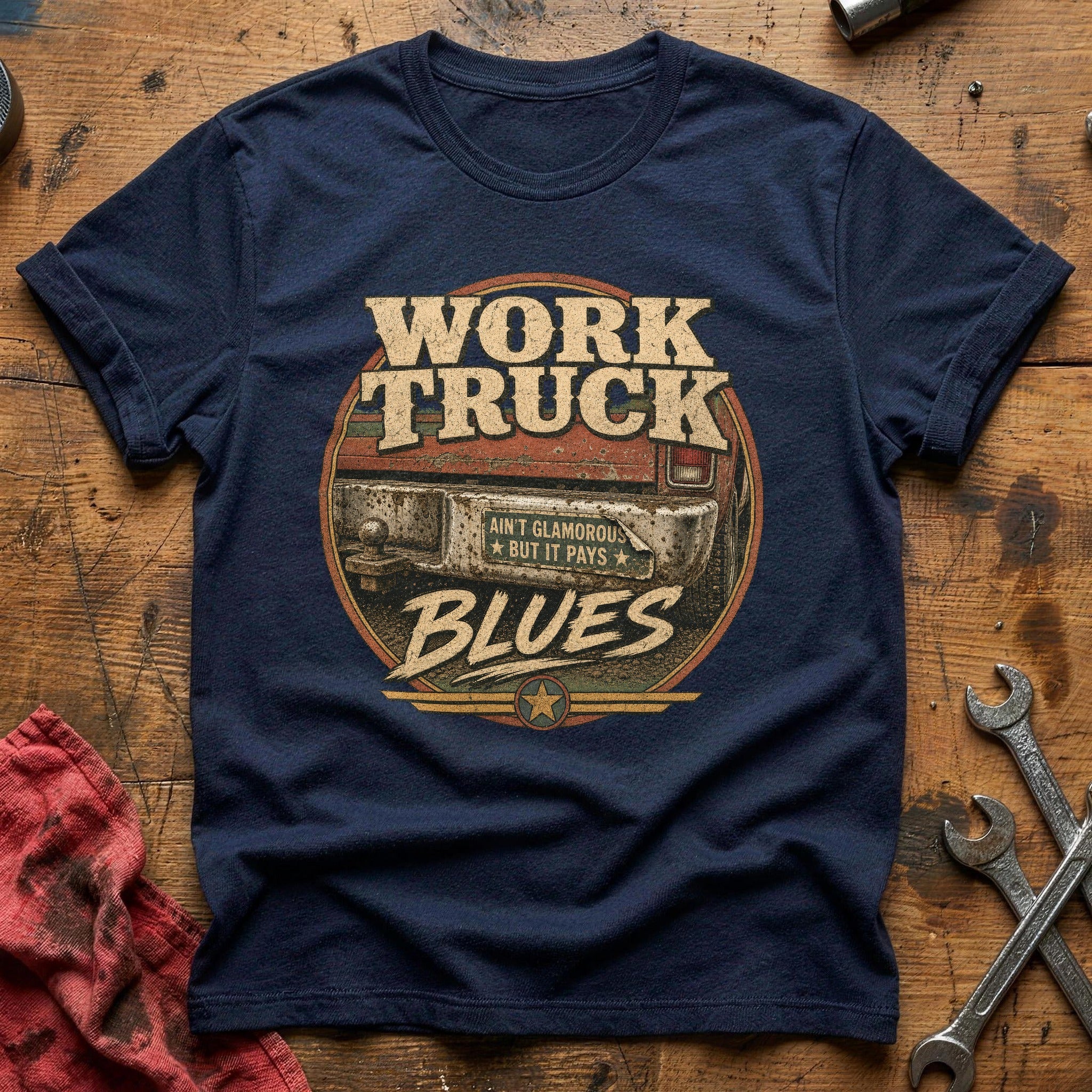 Haulin' and Heartbreak T-Shirt - Navy