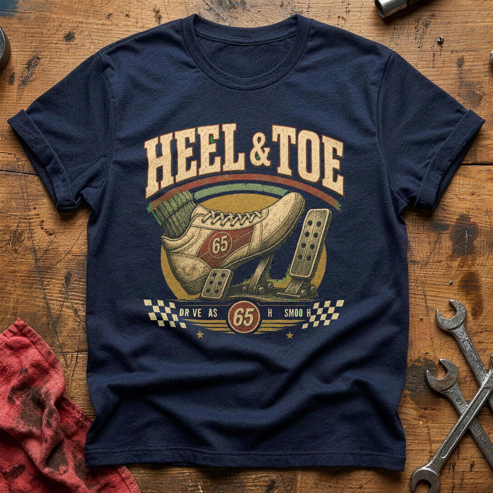 Heel & Toe T-Shirt - Navy