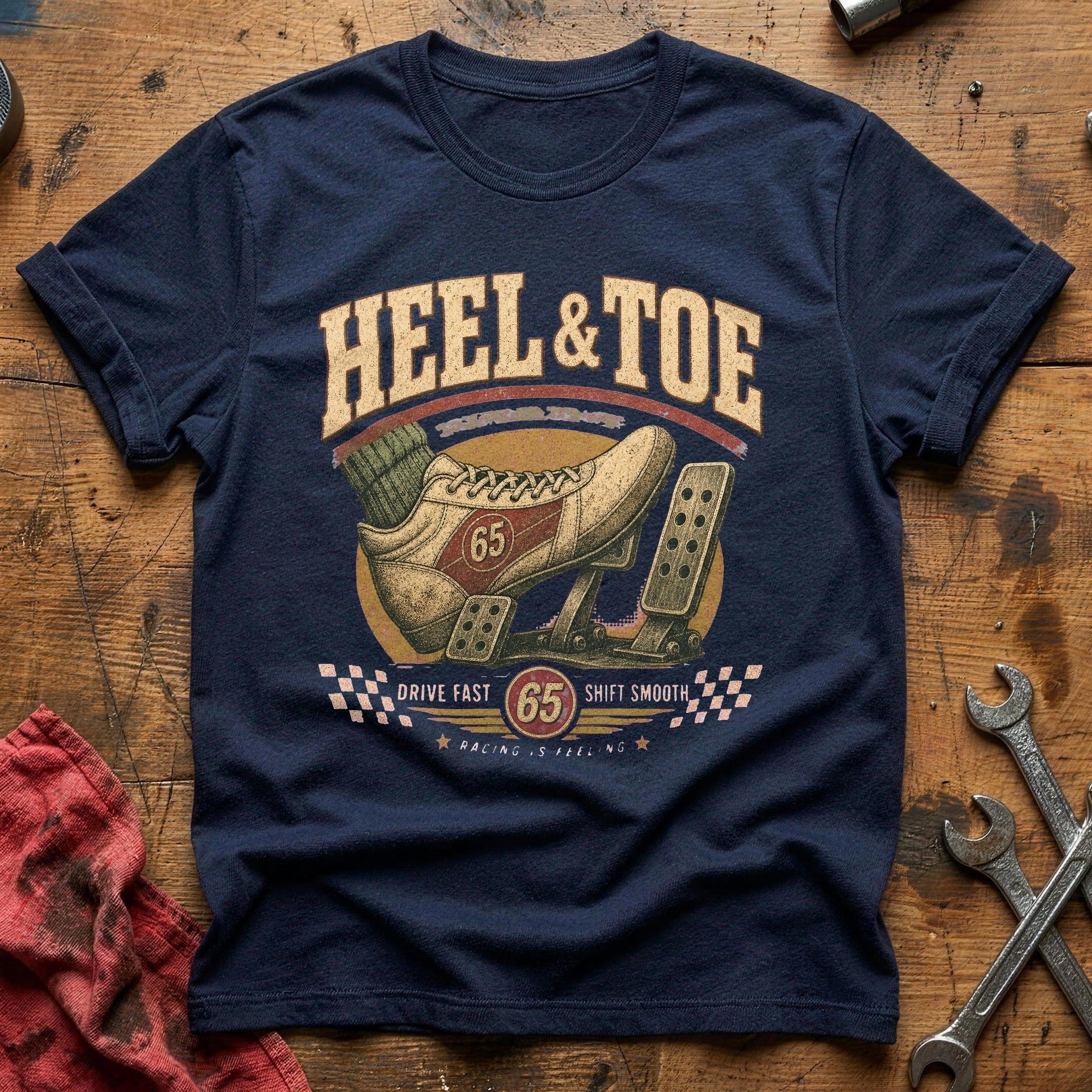 Heel & Toe T-Shirt - Navy