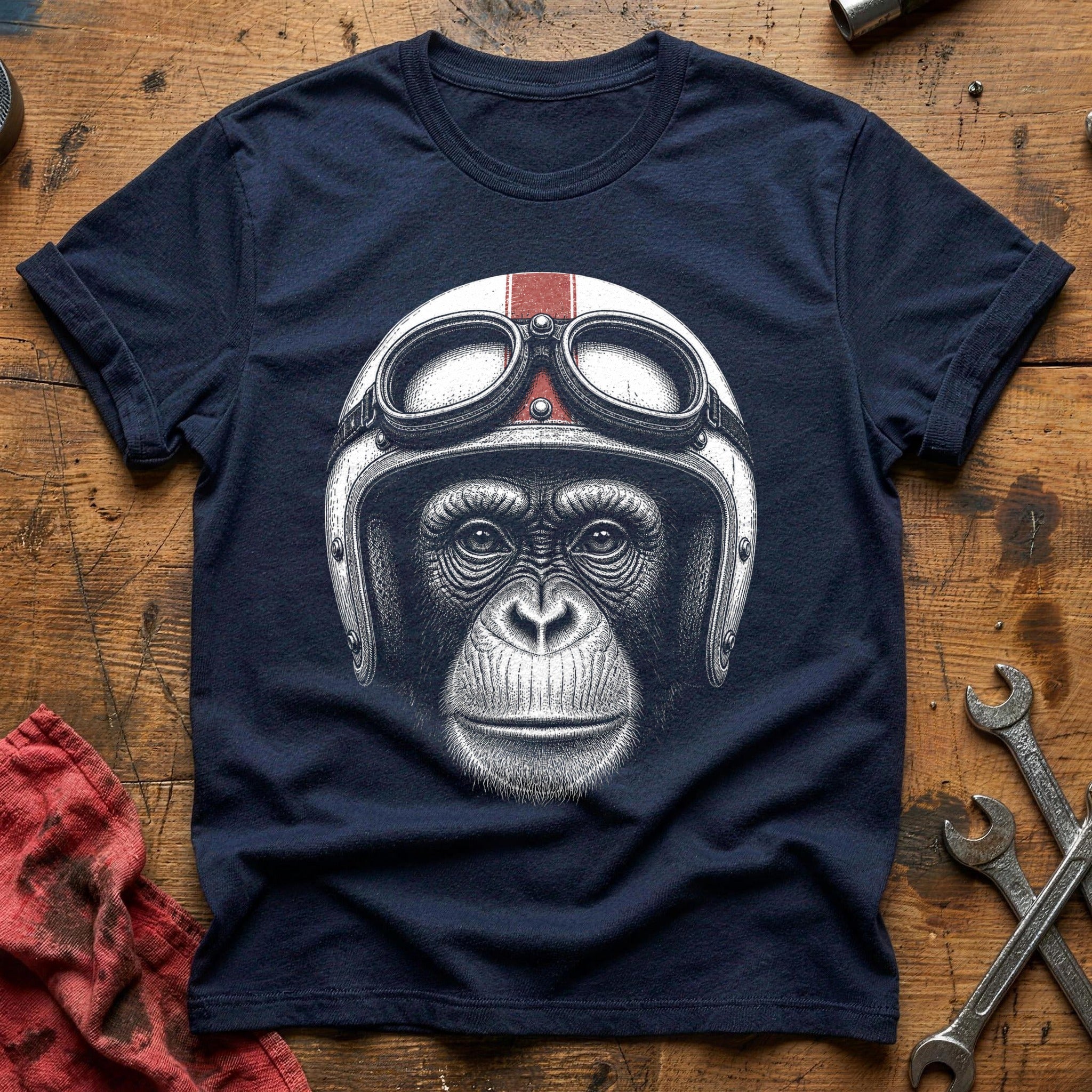 Helmet Head T-Shirt - Navy