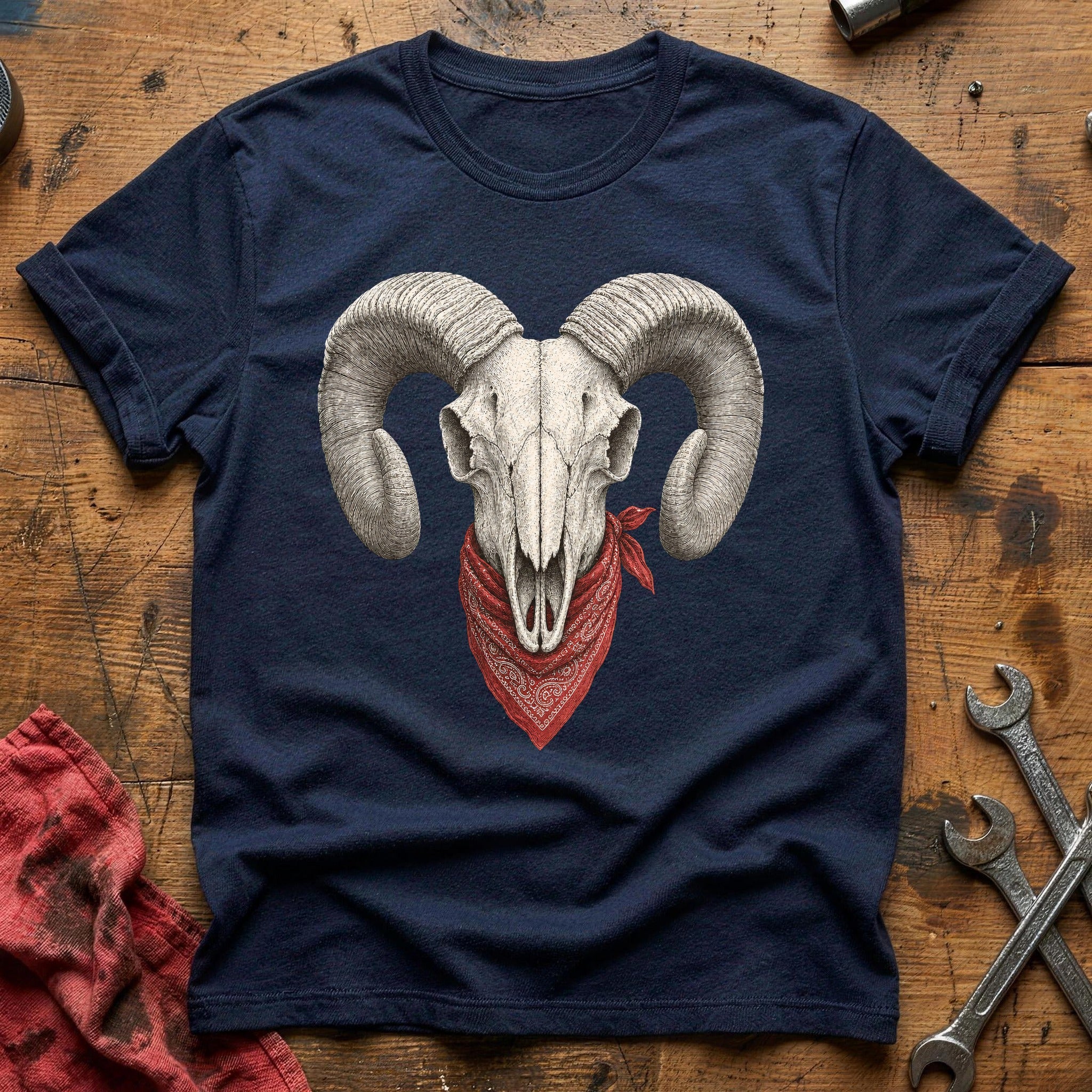 Horsepower Ram T-Shirt - Navy