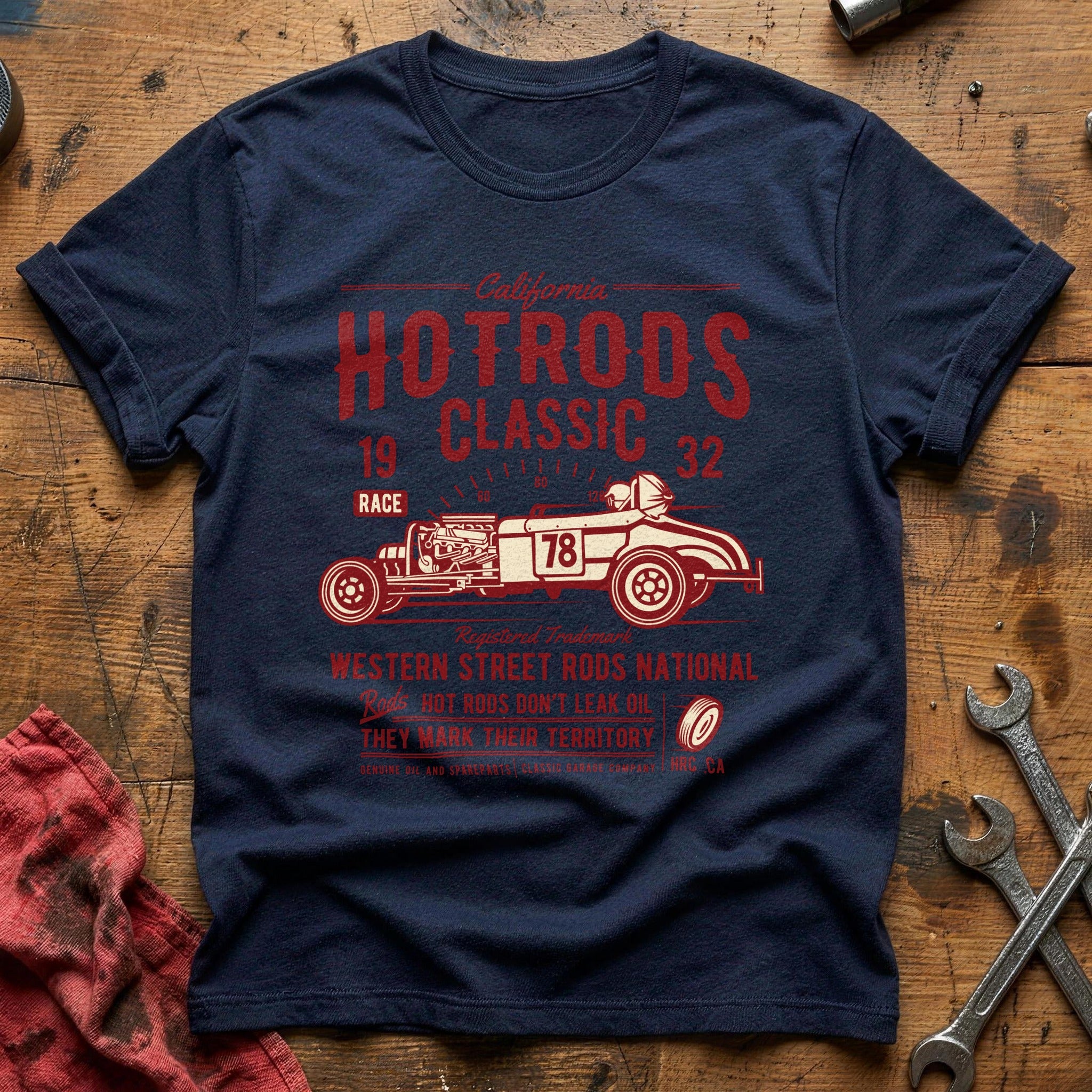 Hot rods race classic T-Shirt - Navy