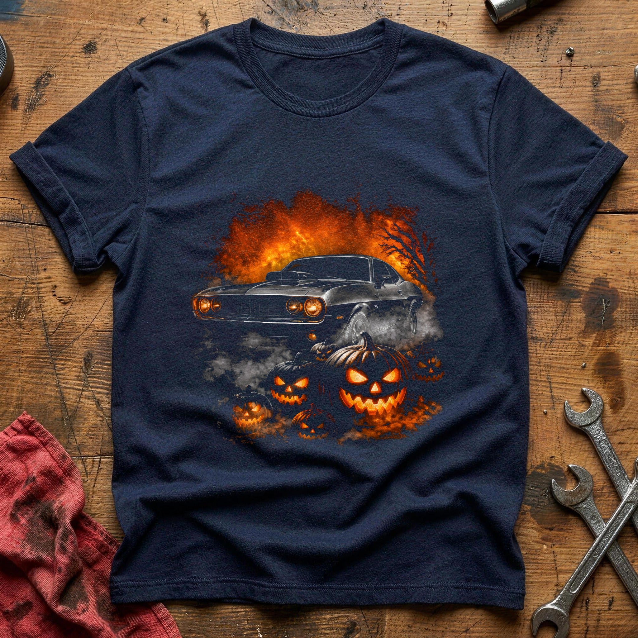 Hotrod Fog Jackolanterns 88 T-Shirt - Navy