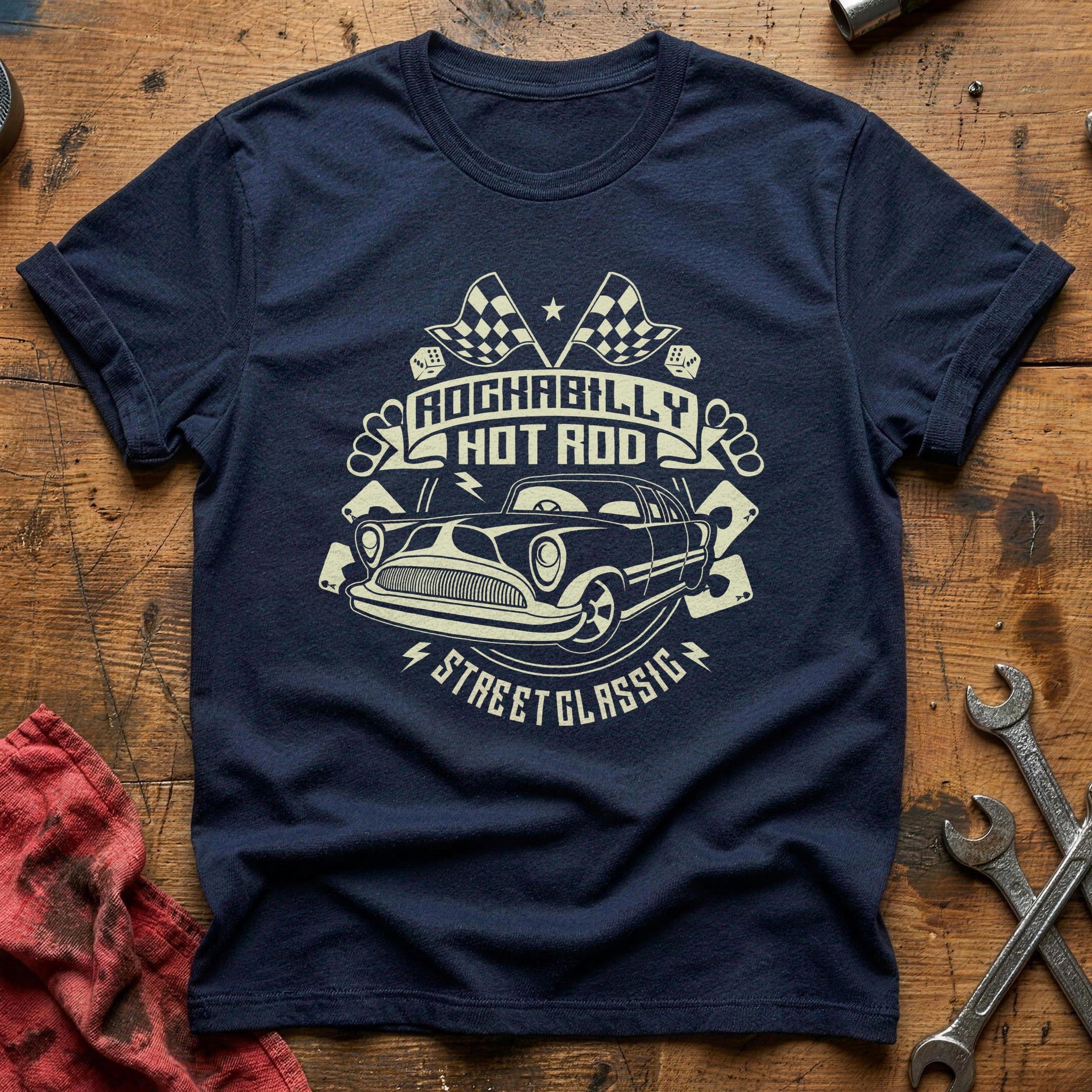 Hotrod street T-Shirt - Navy