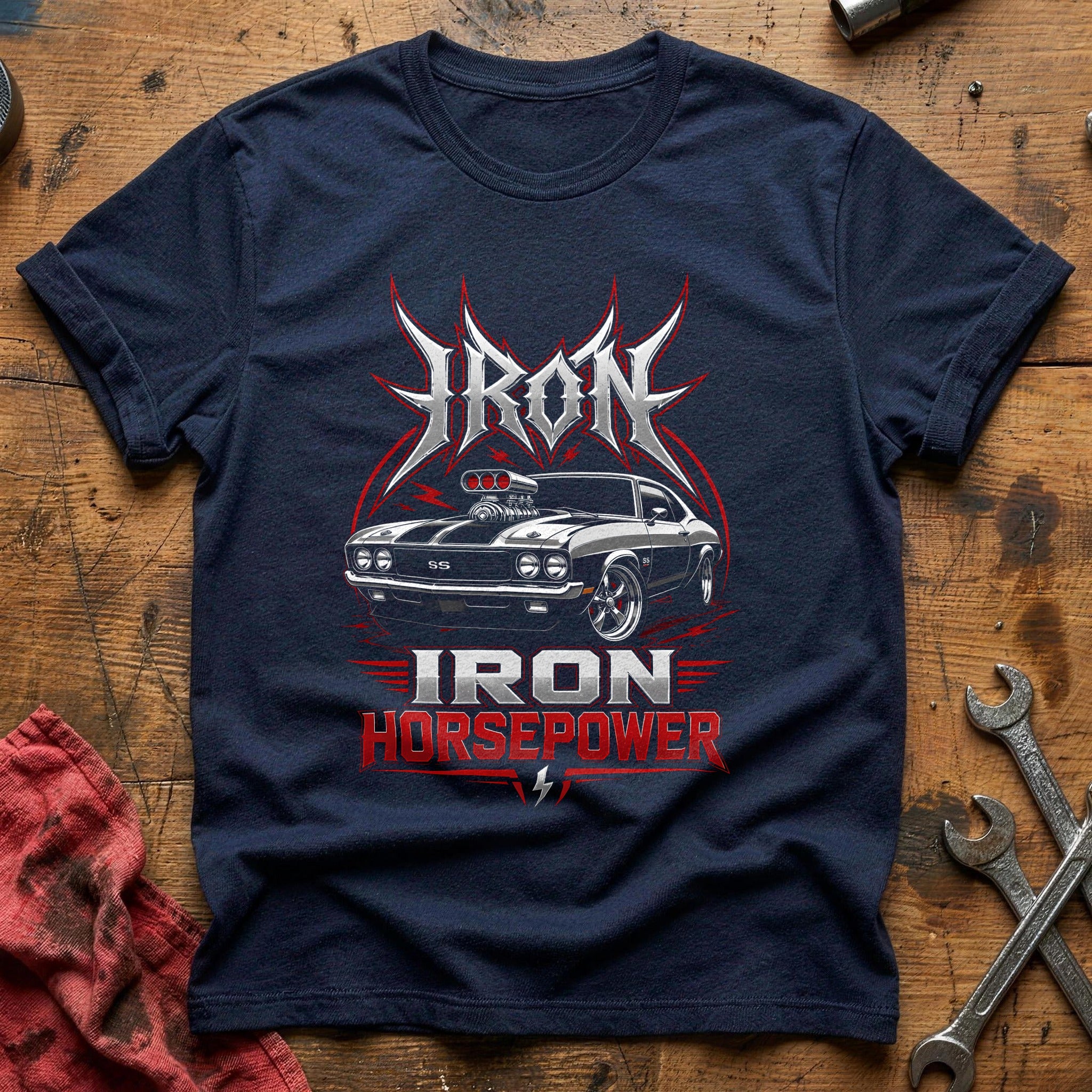 Iron Horsepower 14 T-Shirt - Navy