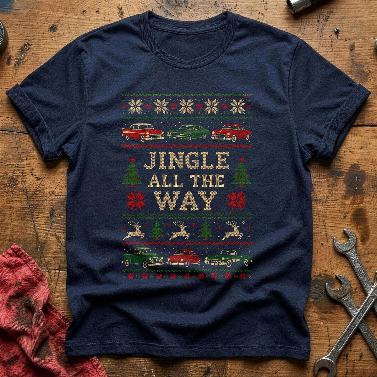 Jingle All The Way 66 T-Shirt - Navy