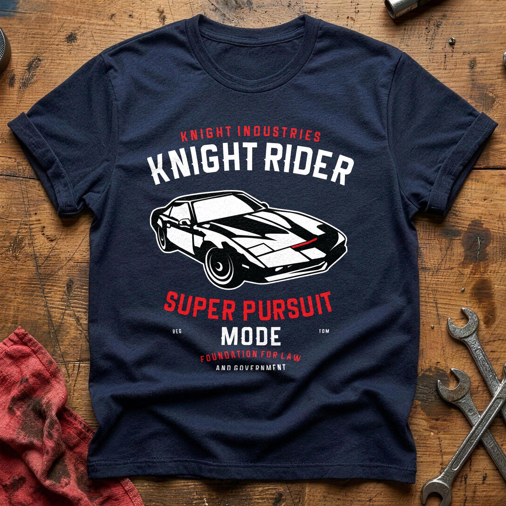 Knight rider movie car T-Shirt - Navy