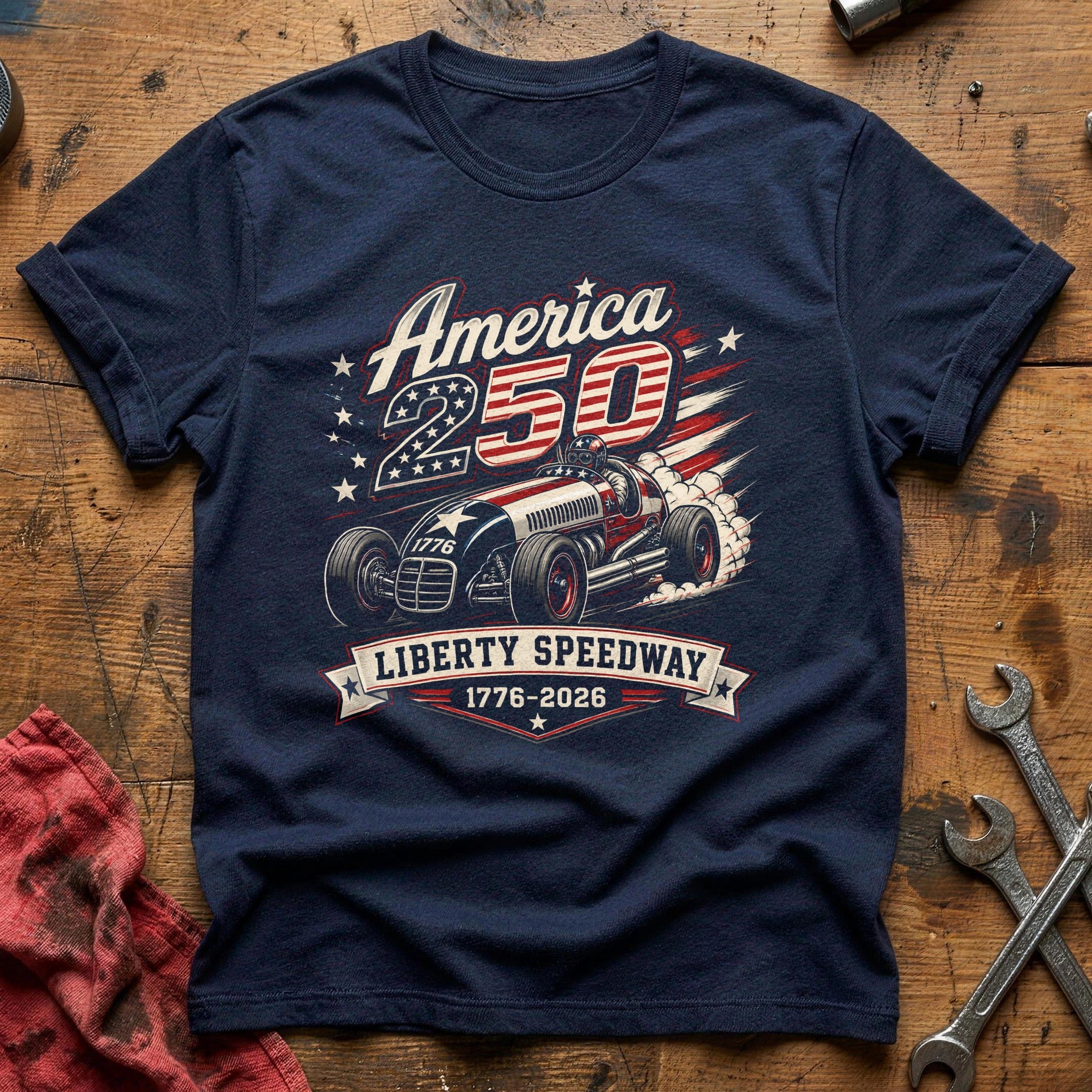 Liberty Quarter-Mile T-Shirt - Navy