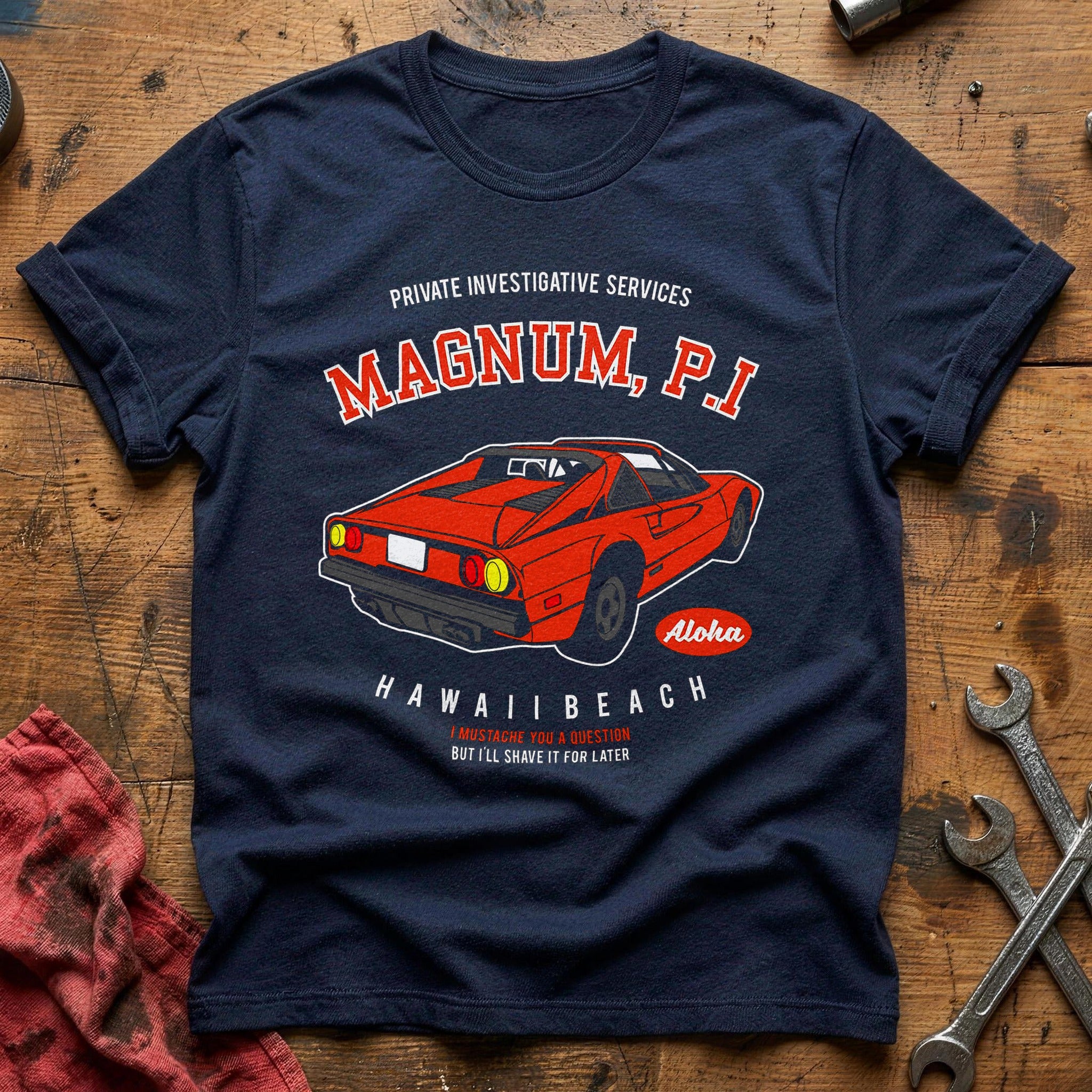 Magnum car T-Shirt - Navy