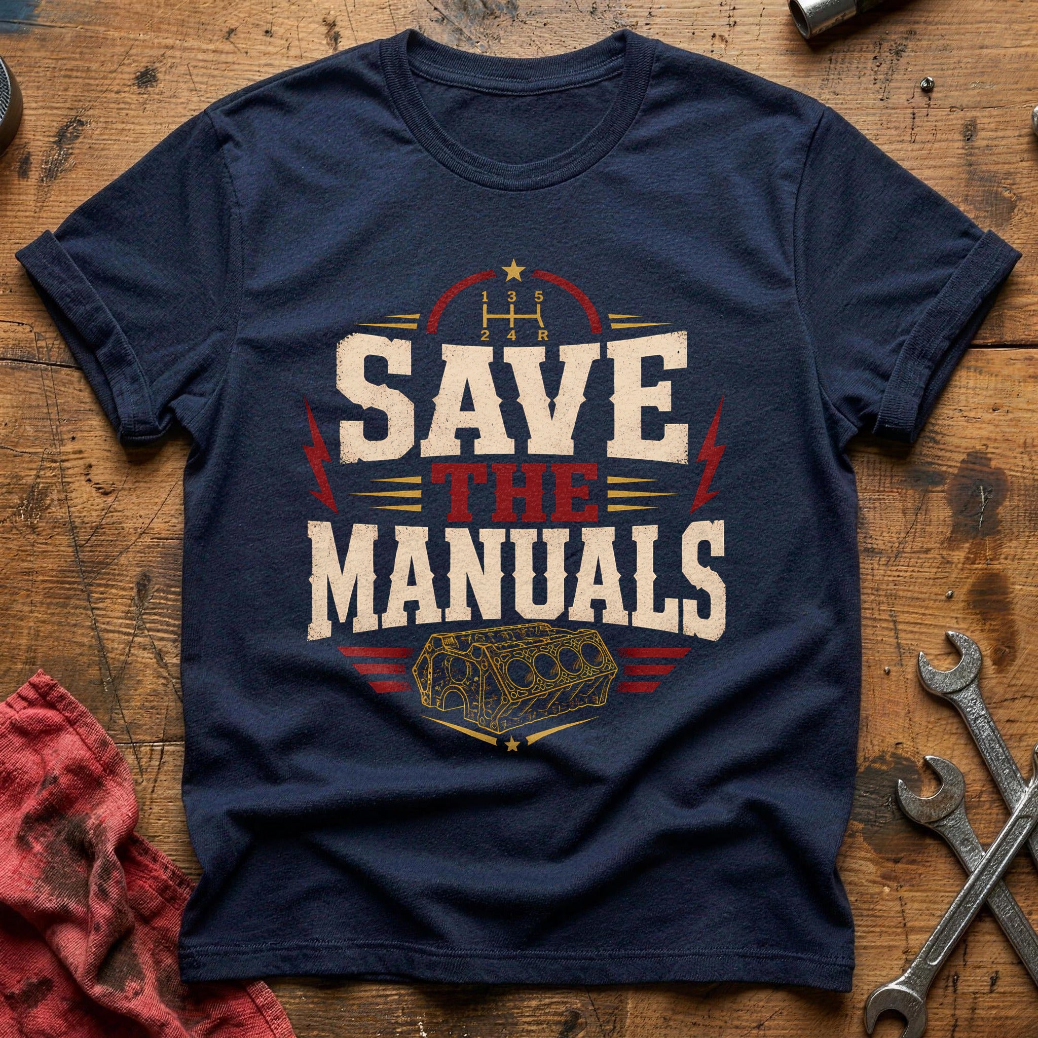 Manual Transmission Pride - Navy