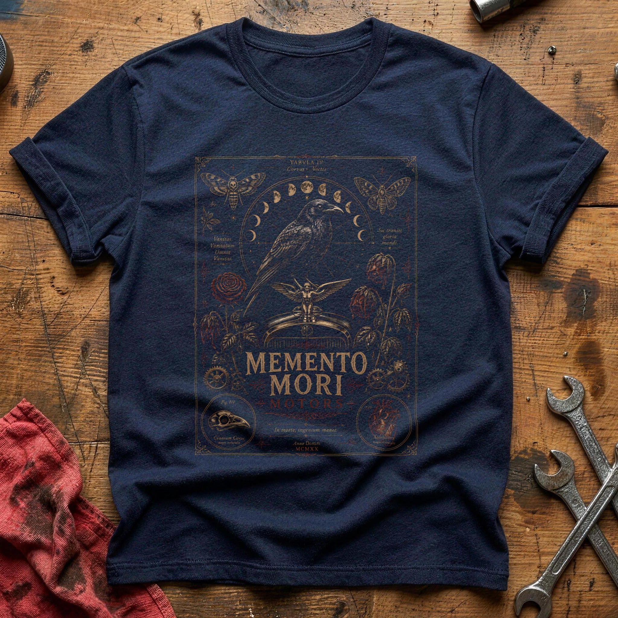Memento Mori Motors 15 T-Shirt - Navy